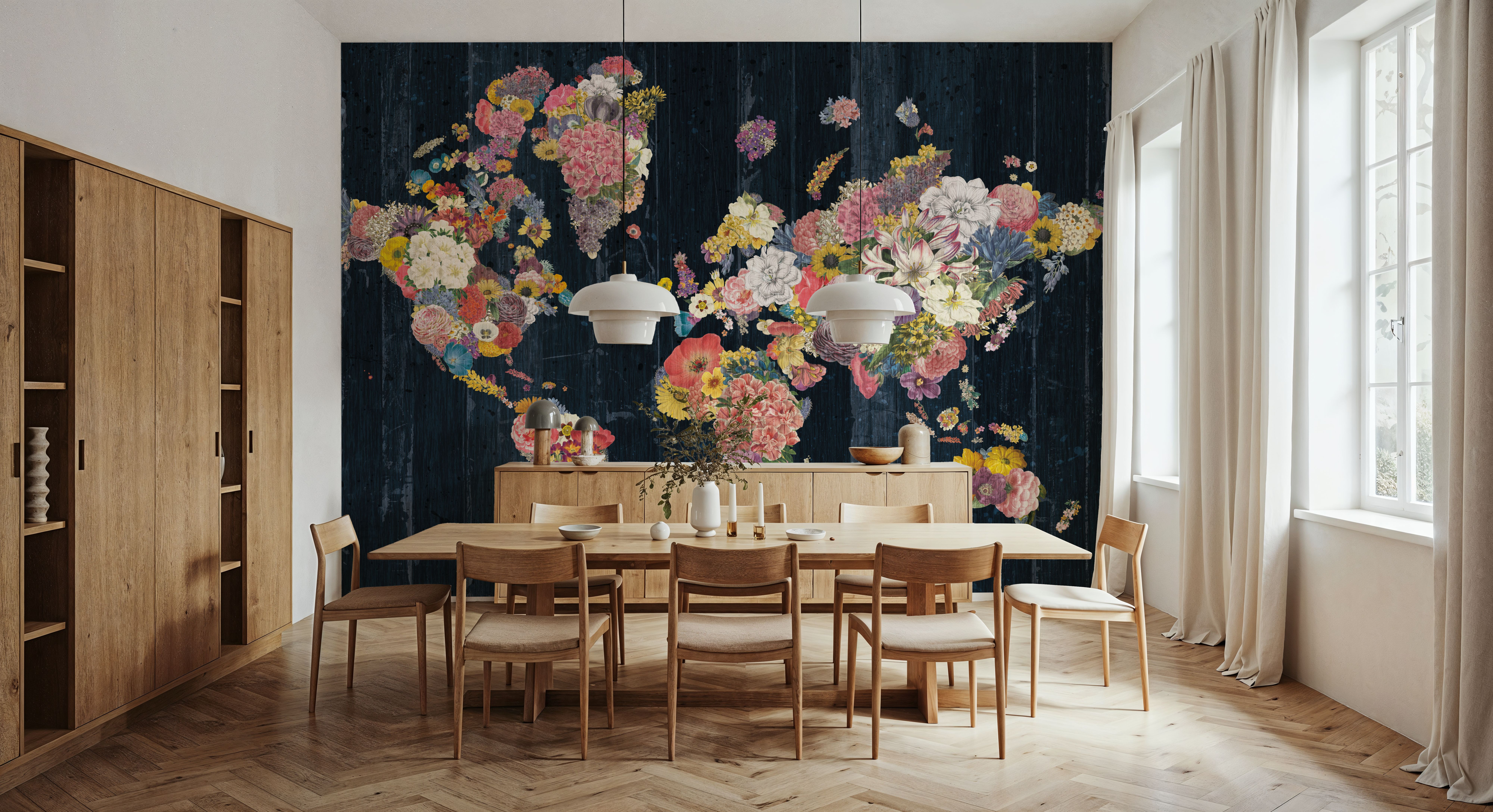Botanical Floral Map