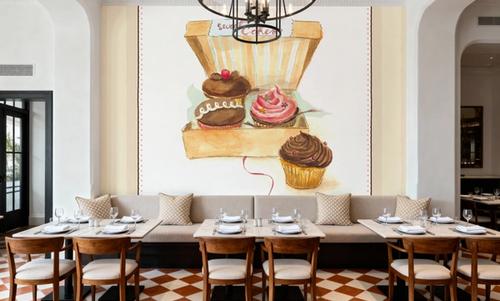 Cupcake Quartet on Stripes