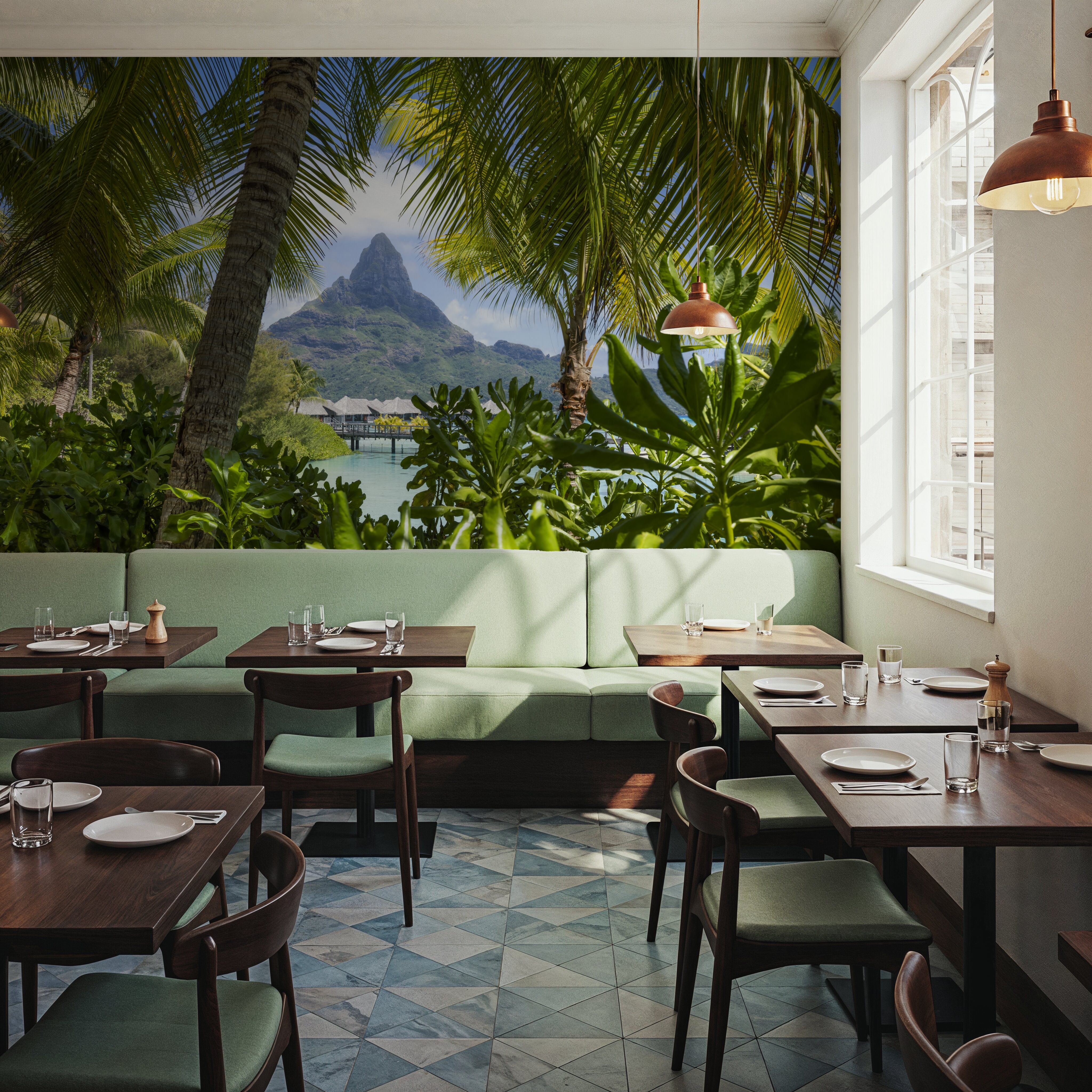 Mount Otemanu Framed