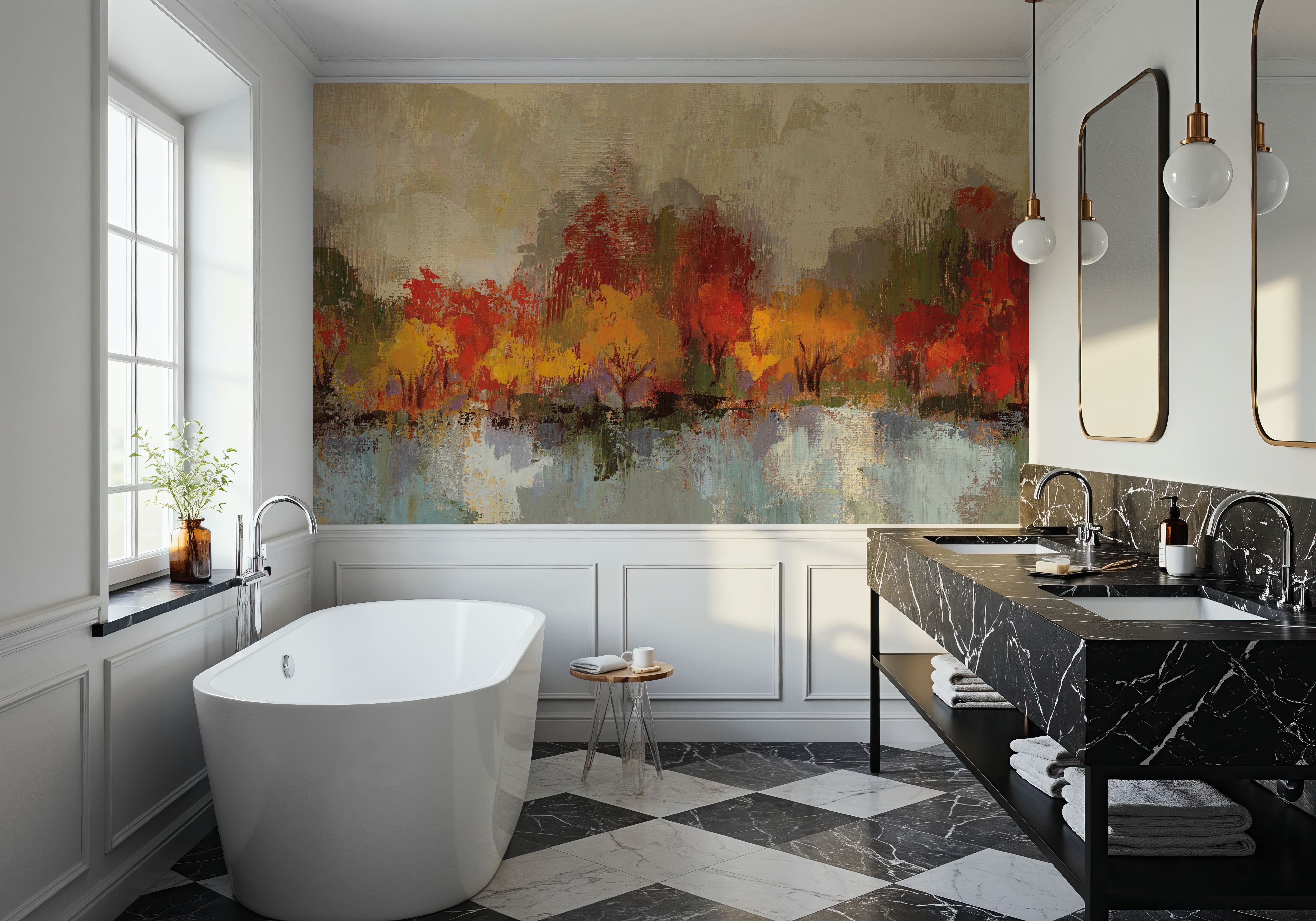 Autumn River Reflection