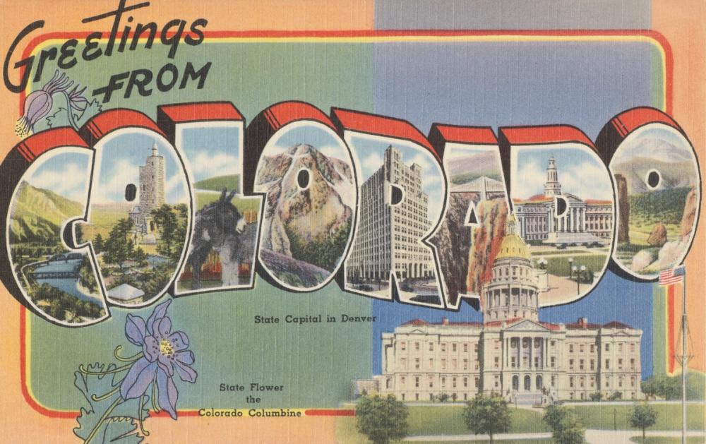 Greetings from Colorado - Screenprint Postcard