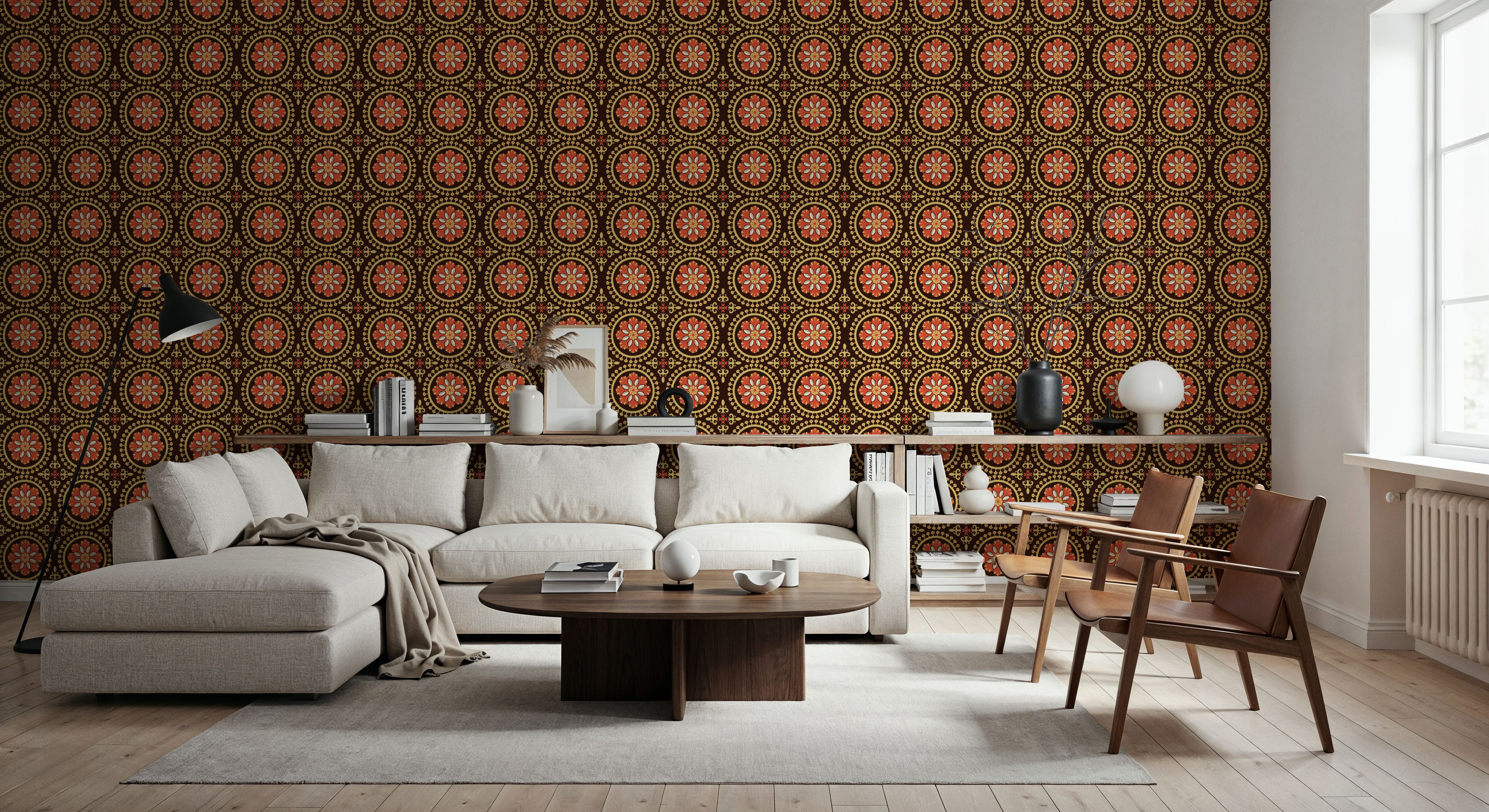 Geo Floral, Chocolate