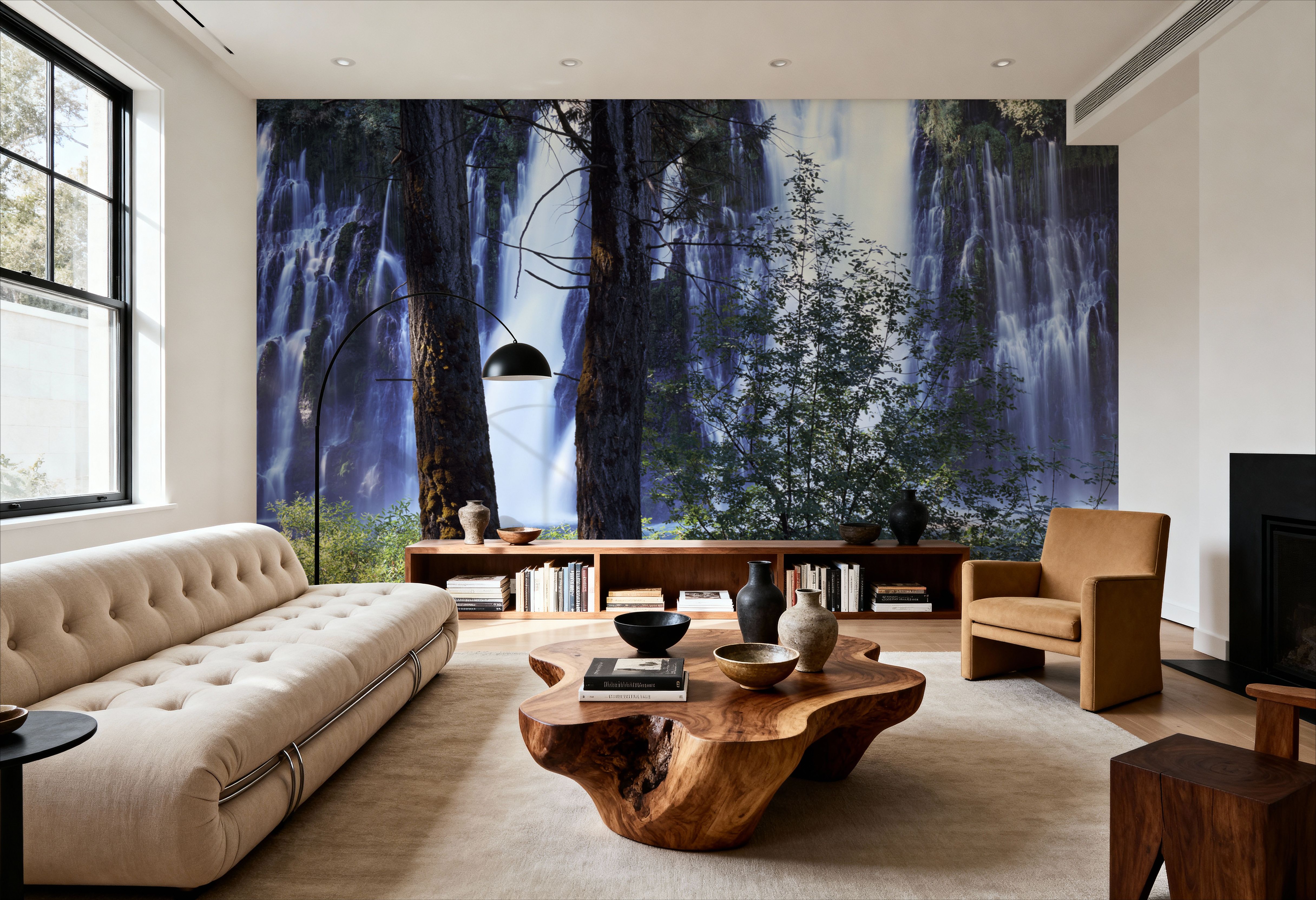 Sunlit Cascade, Papier peint