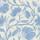 Indial Floral, Baby Blue on Cream