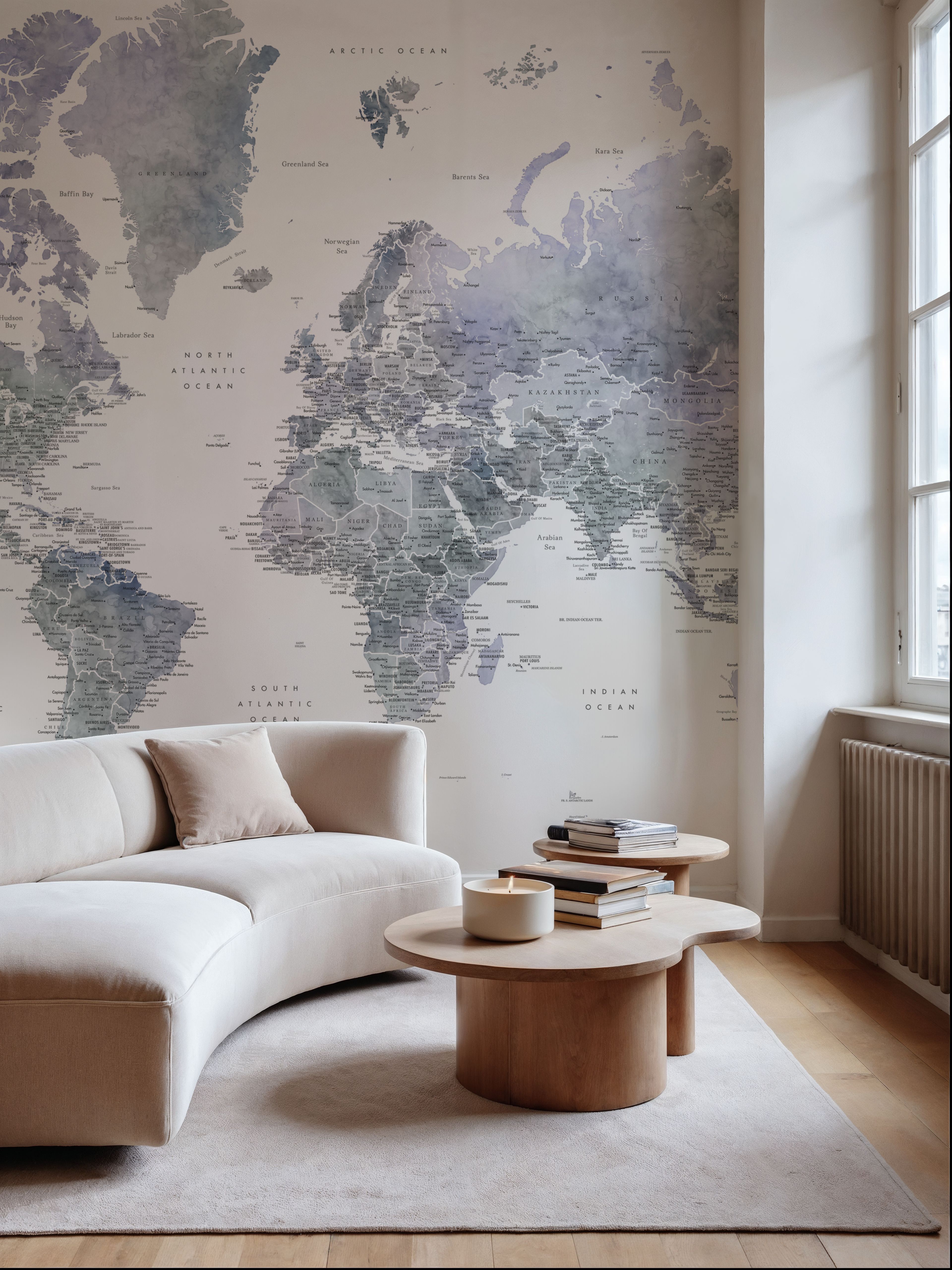 World Map Cities - Norberto