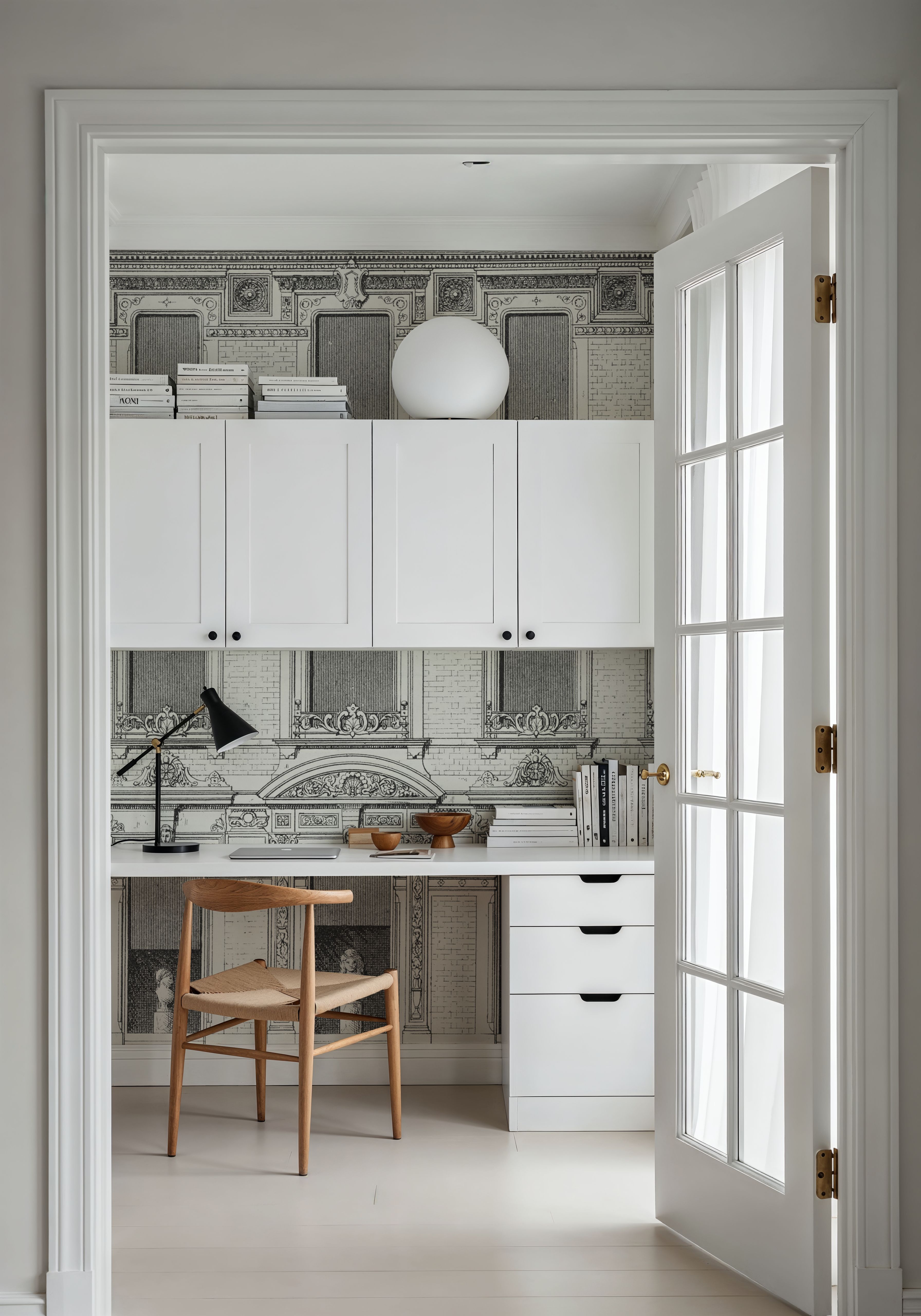 Vintage Facade, White