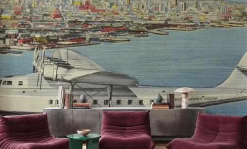 Greetings from PanAm - Screenprint Postcard