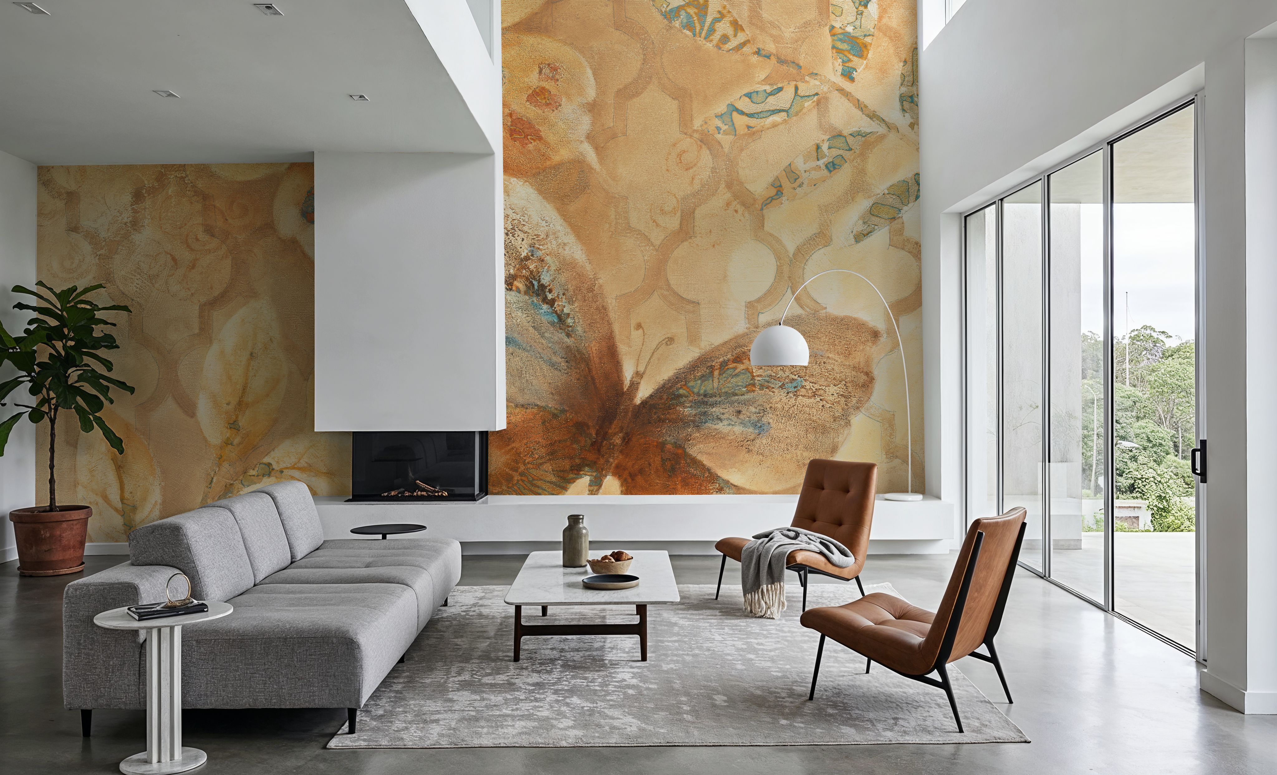 Gilded Butterfly I, Papier peint