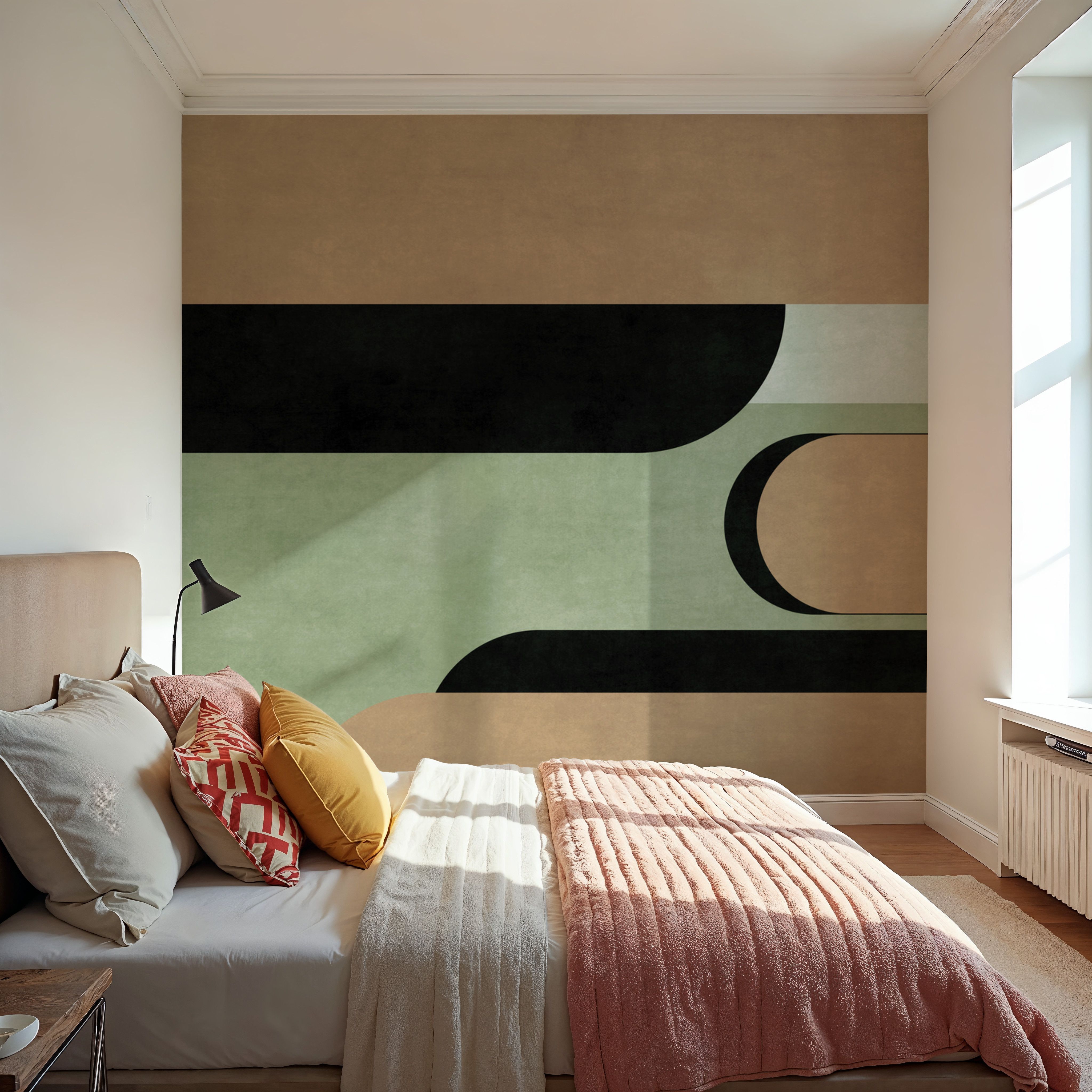 Modern Elements, Beige & Green