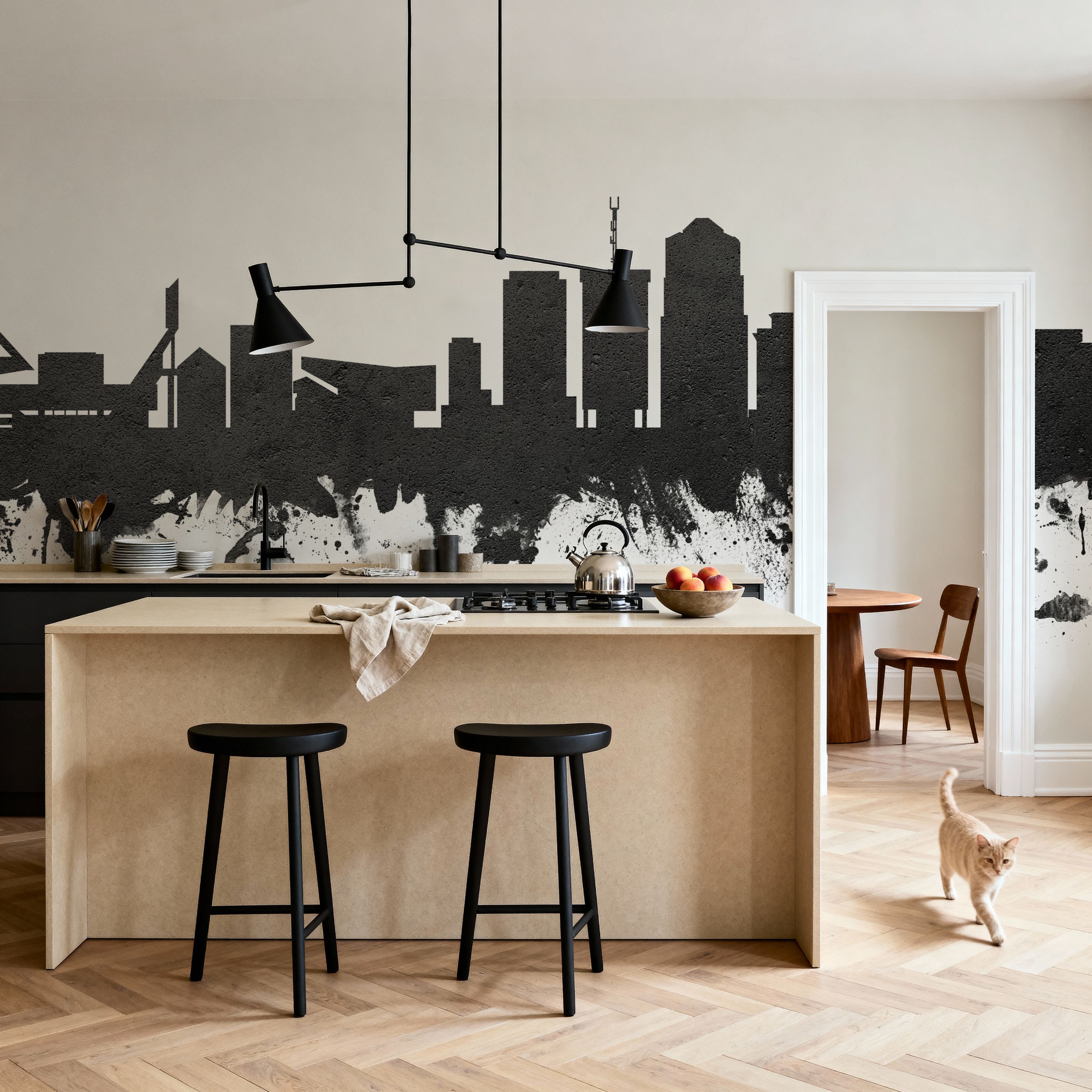 Tucson Arizona Skyline Black & White