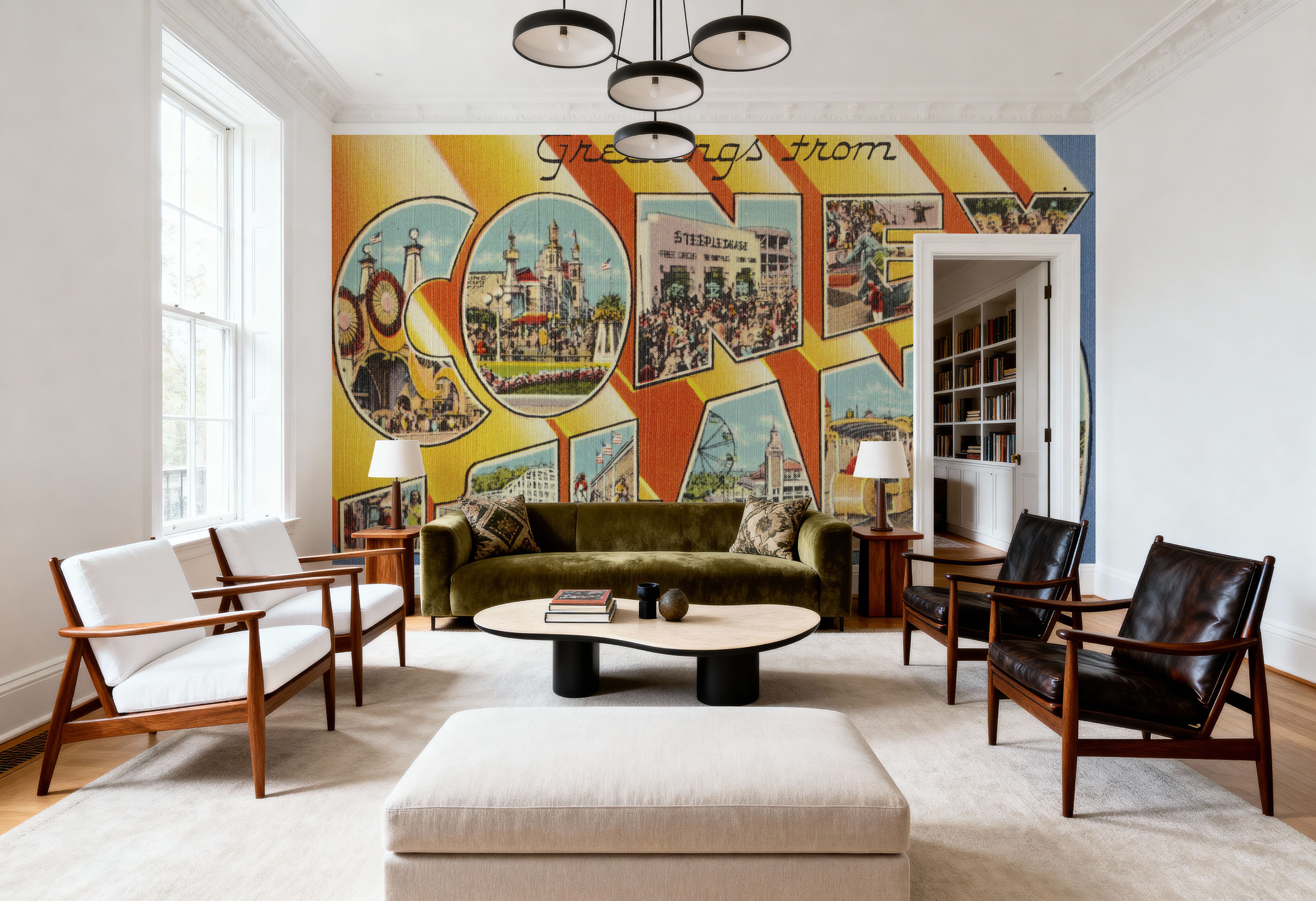 Greetings from Coney Island - Screenprint Postcard