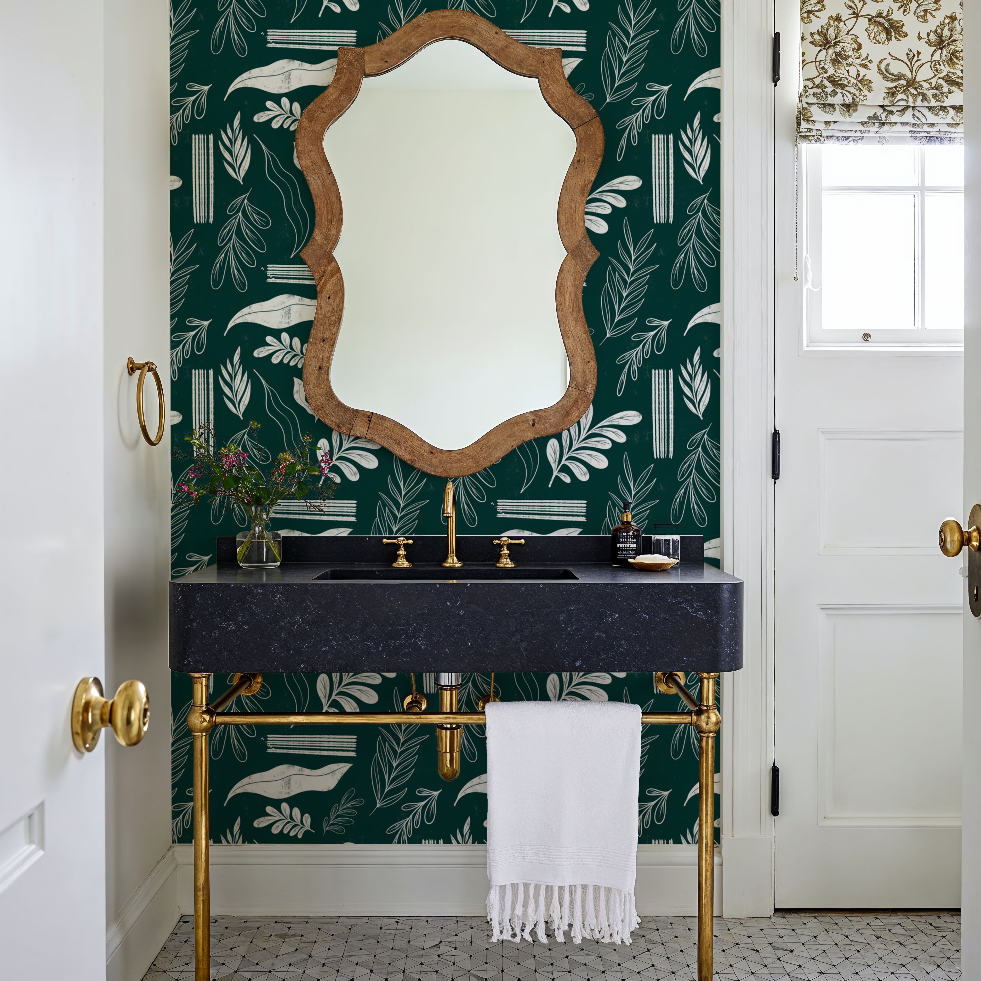 Autumn Leaves Dark Green