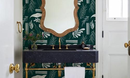 Autumn Leaves Dark Green