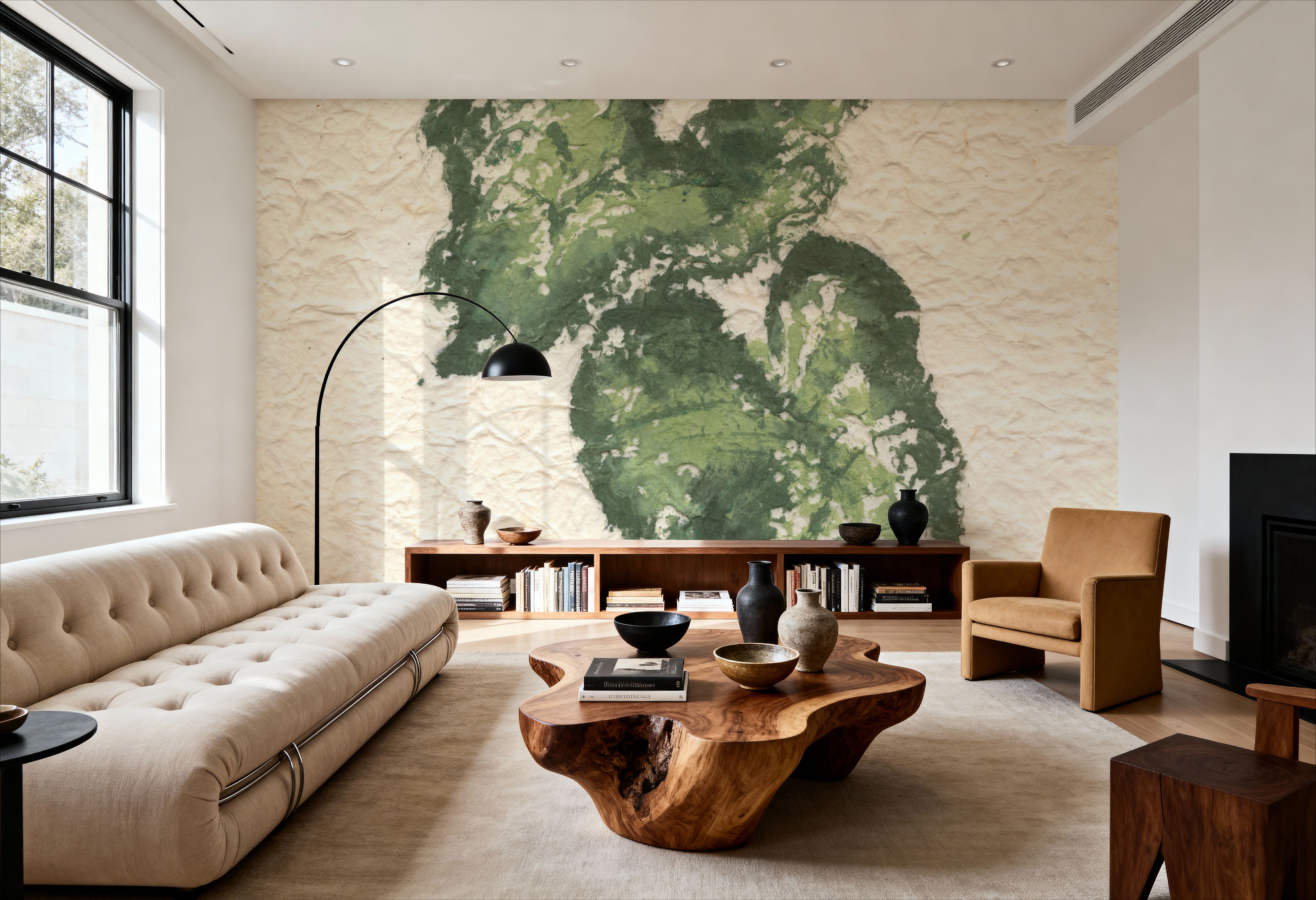 Textile Leaves II, Papier peint