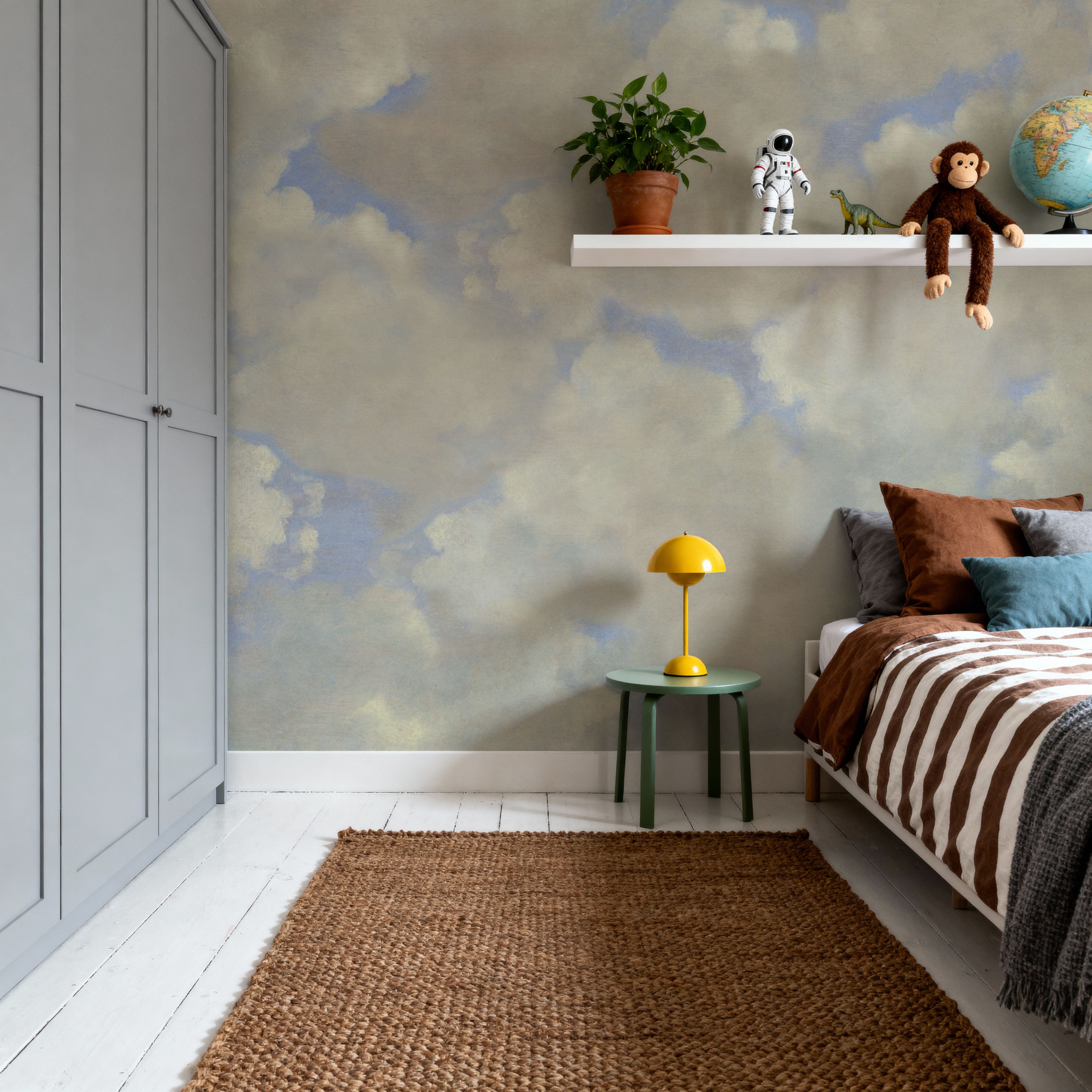 Painted Dreamy Clouds, Bright