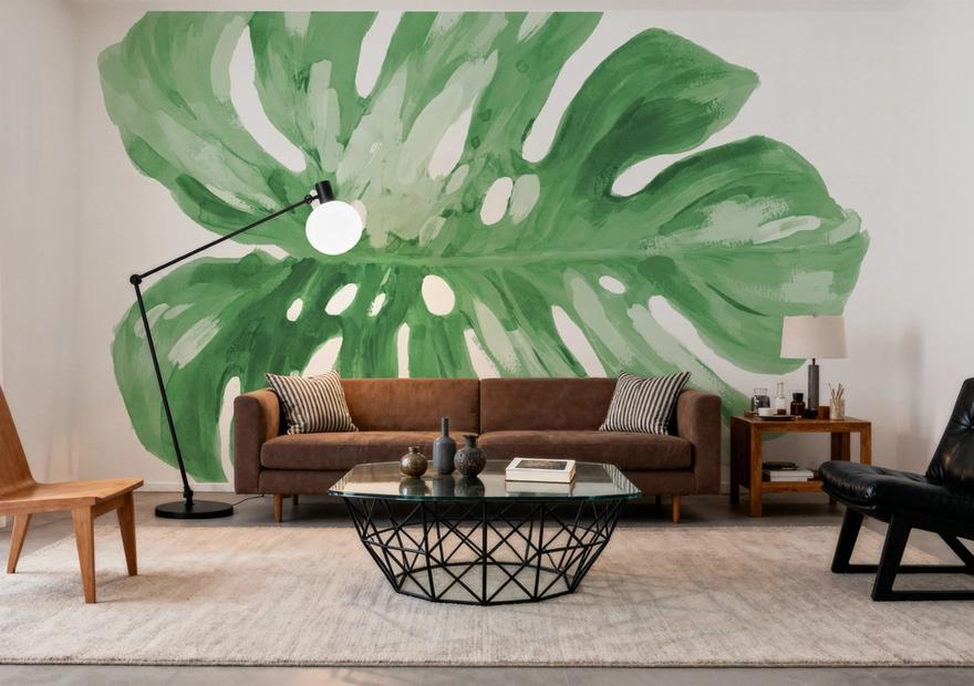 Colorful Tropical Leaf Green I