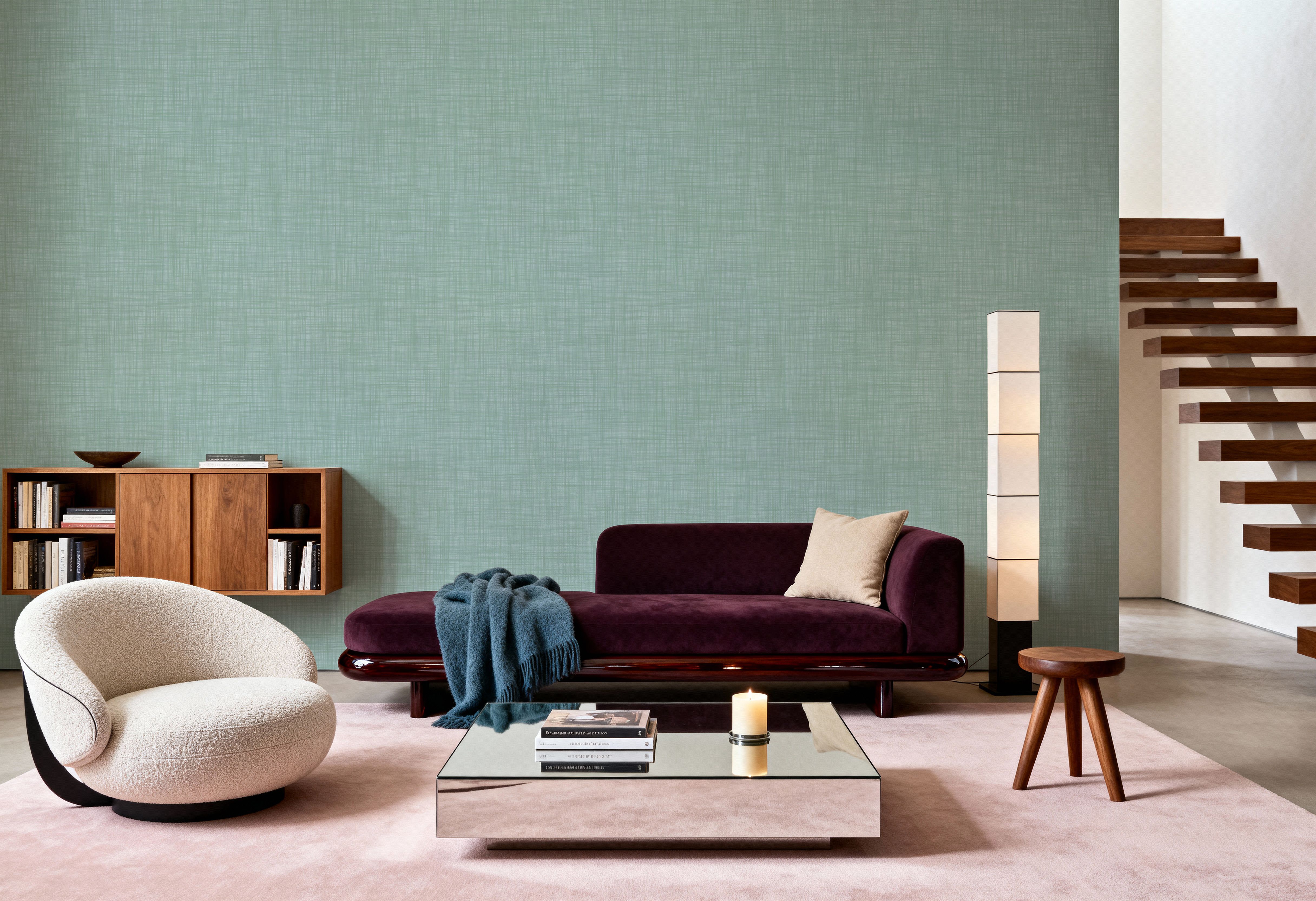 Mottled Linen Effect, Robin's Egg