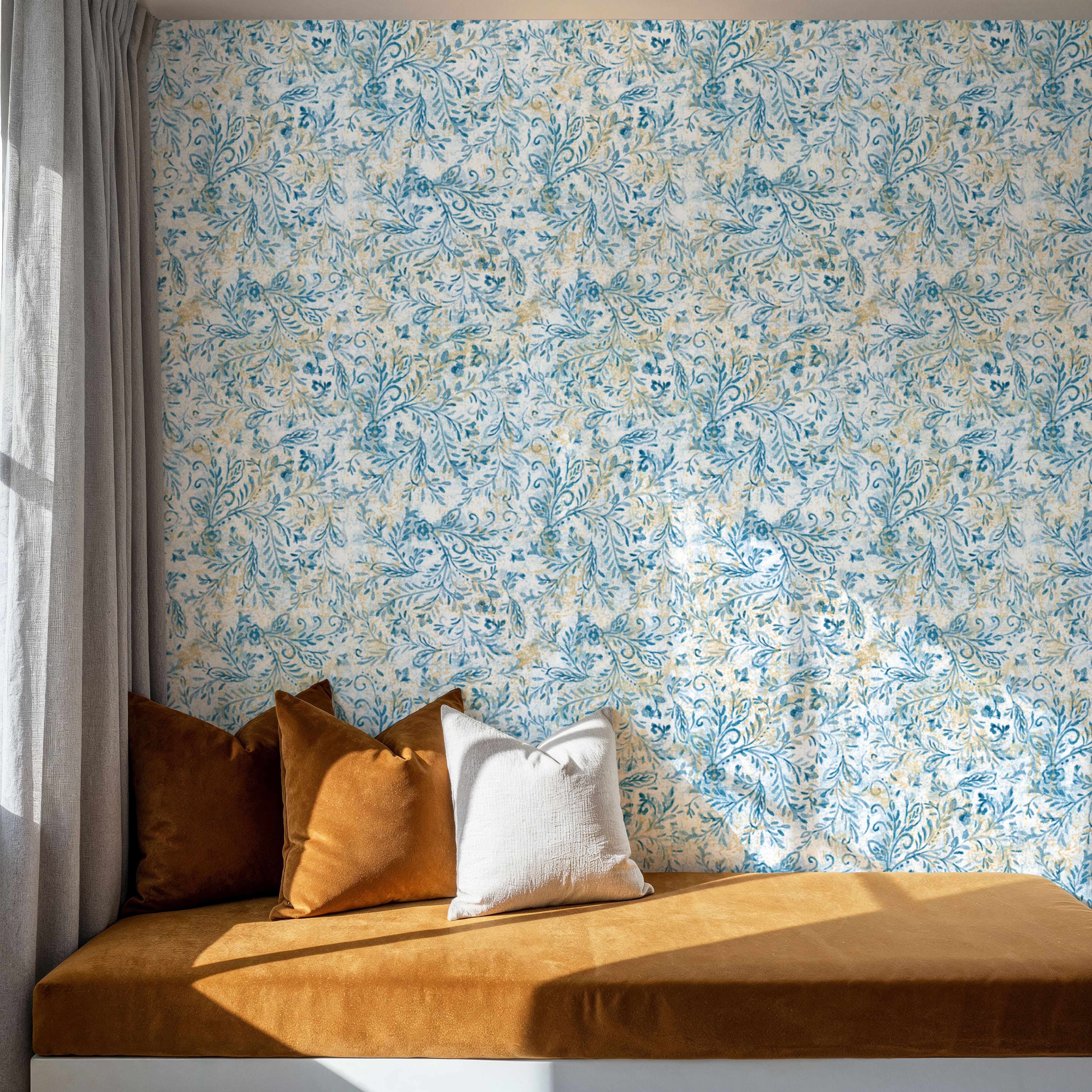 Rustic Flowers Blue