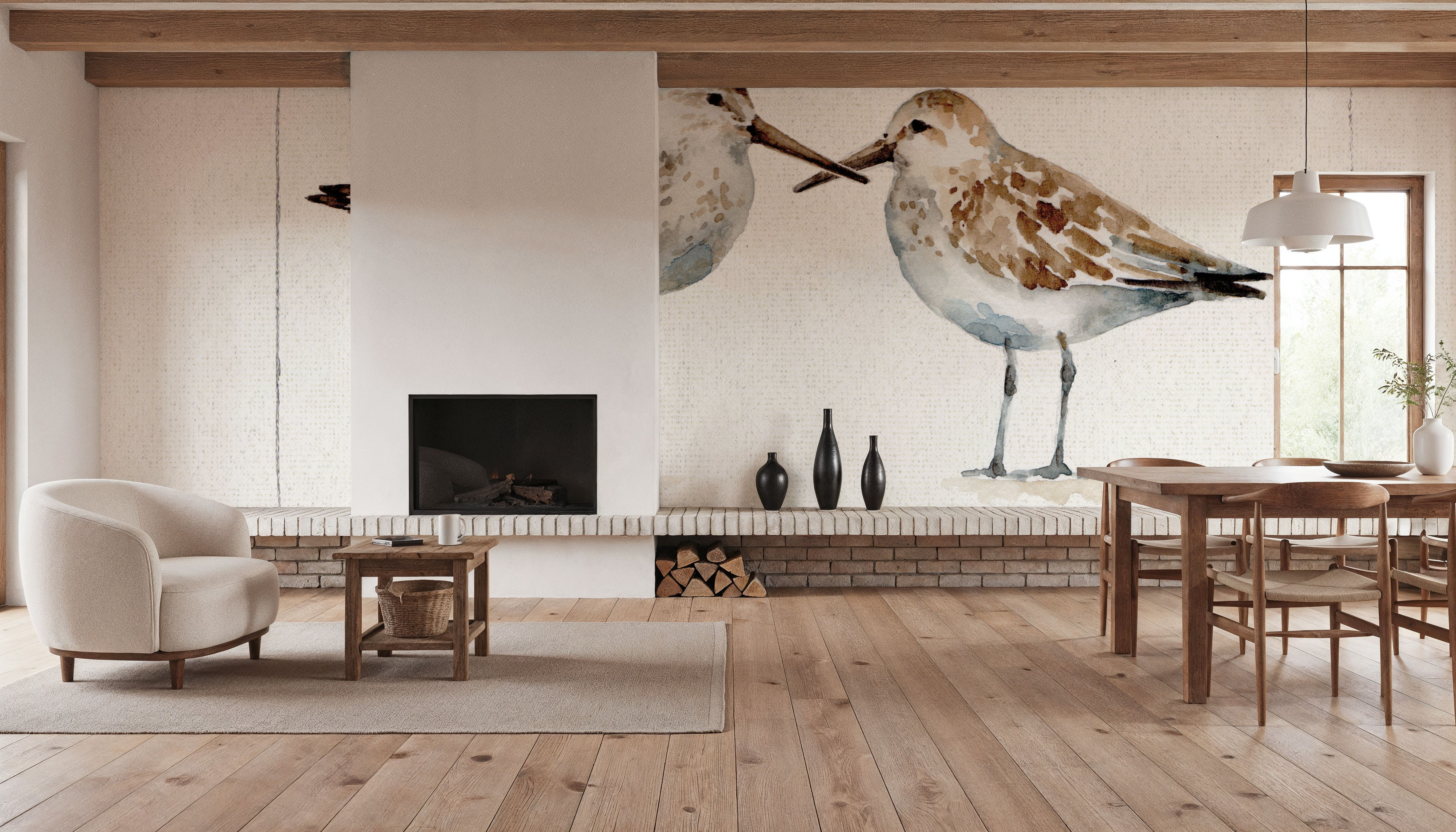 Pebbles and Sandpipers II, Tapet