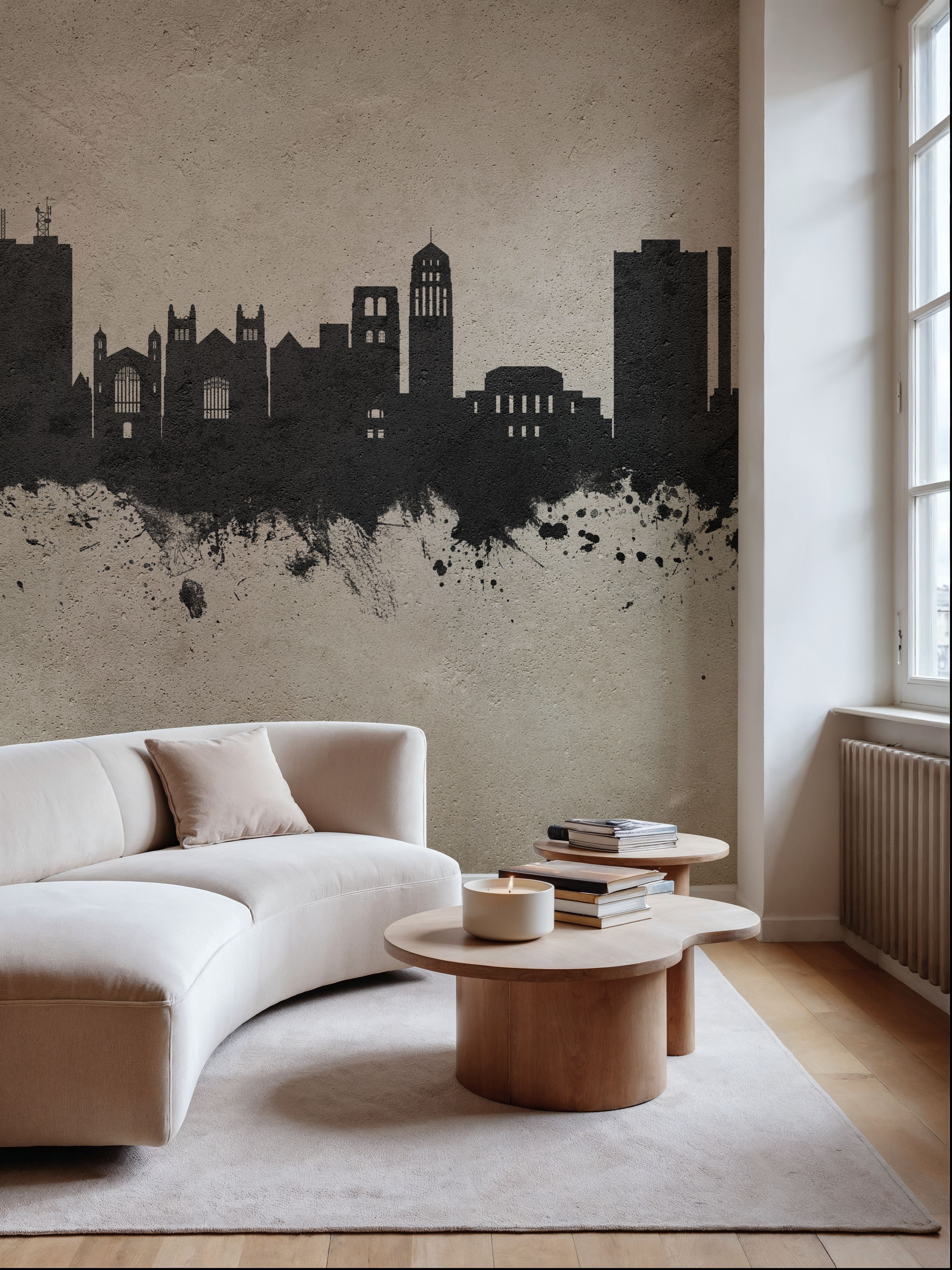 Ann Arbor Michigan Skyline Concrete