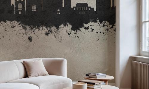 Ann Arbor Michigan Skyline Concrete