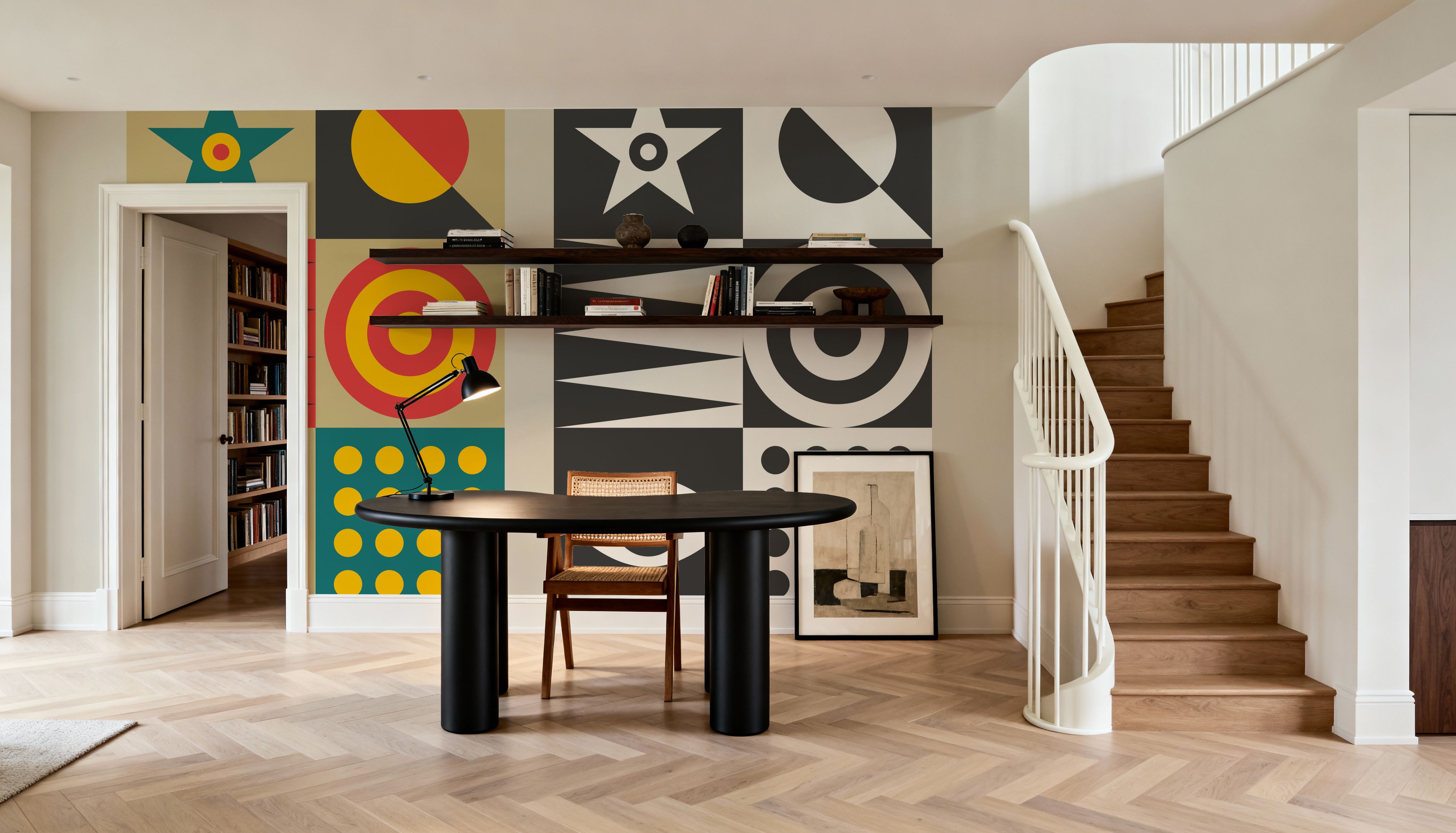 Colored Black, Wallpaper