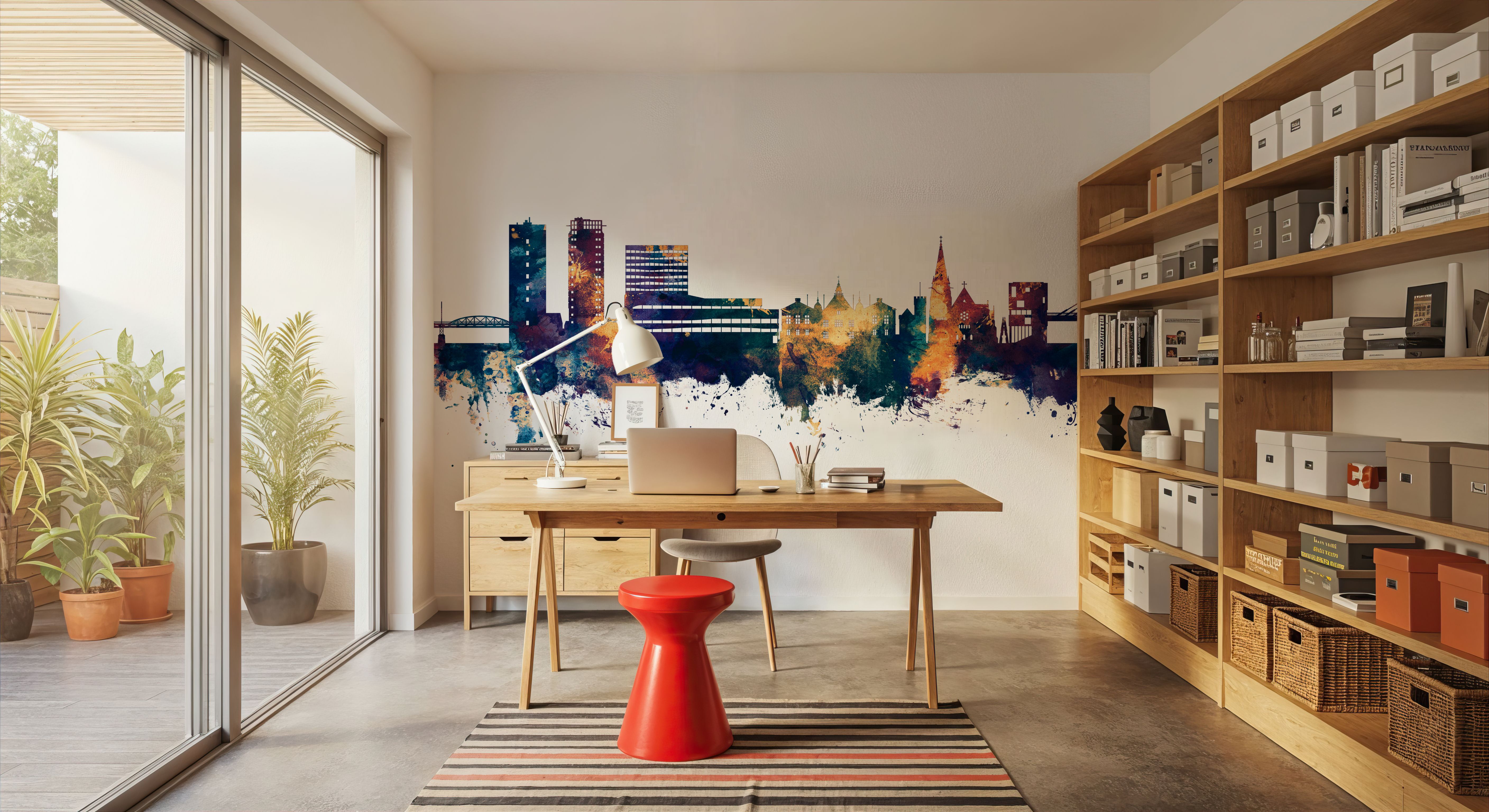 Umeå Skyline Blue & Bronze