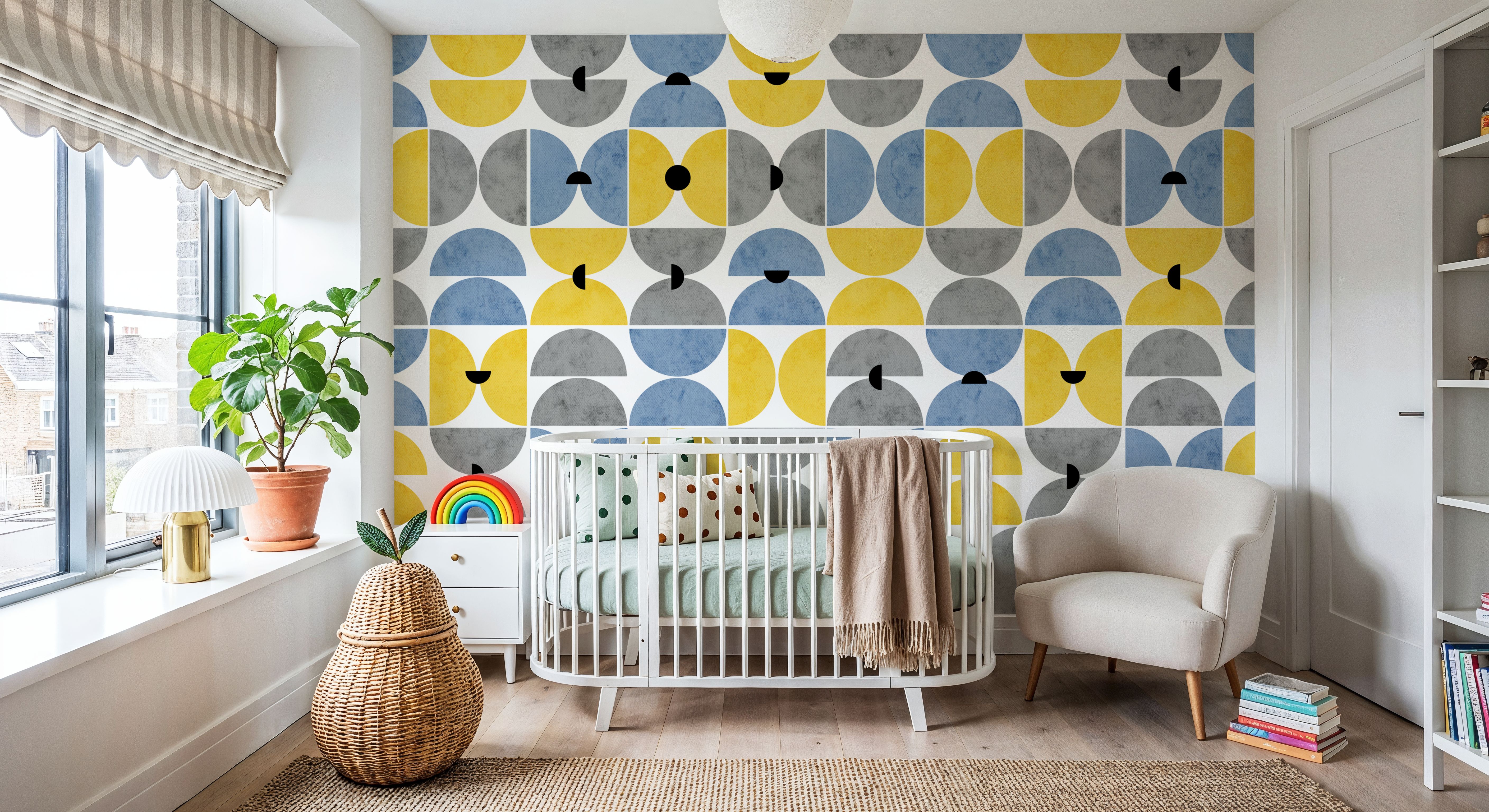 Homley Retro Shapes, Blue