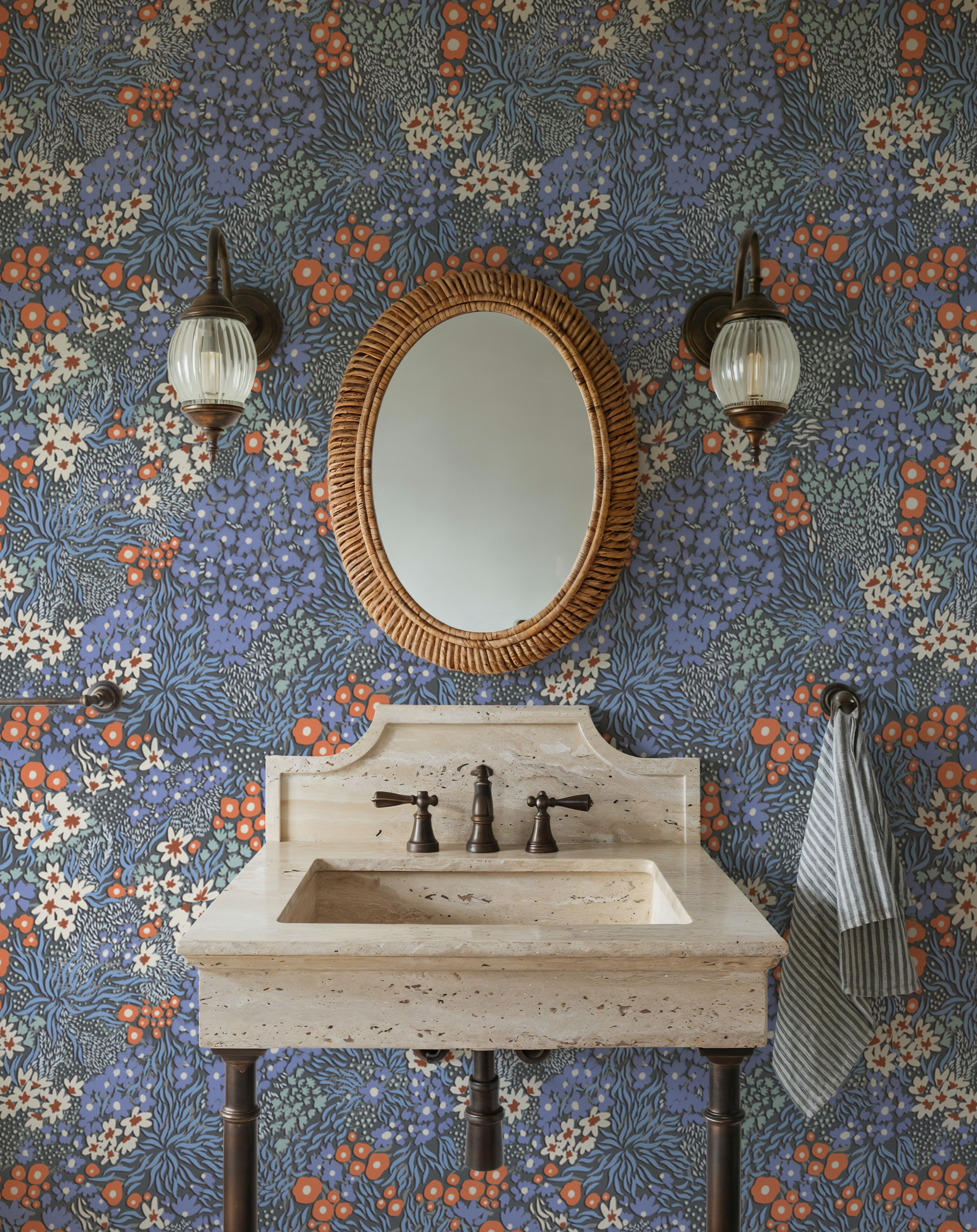 Floral Sparklers, Periwinkle