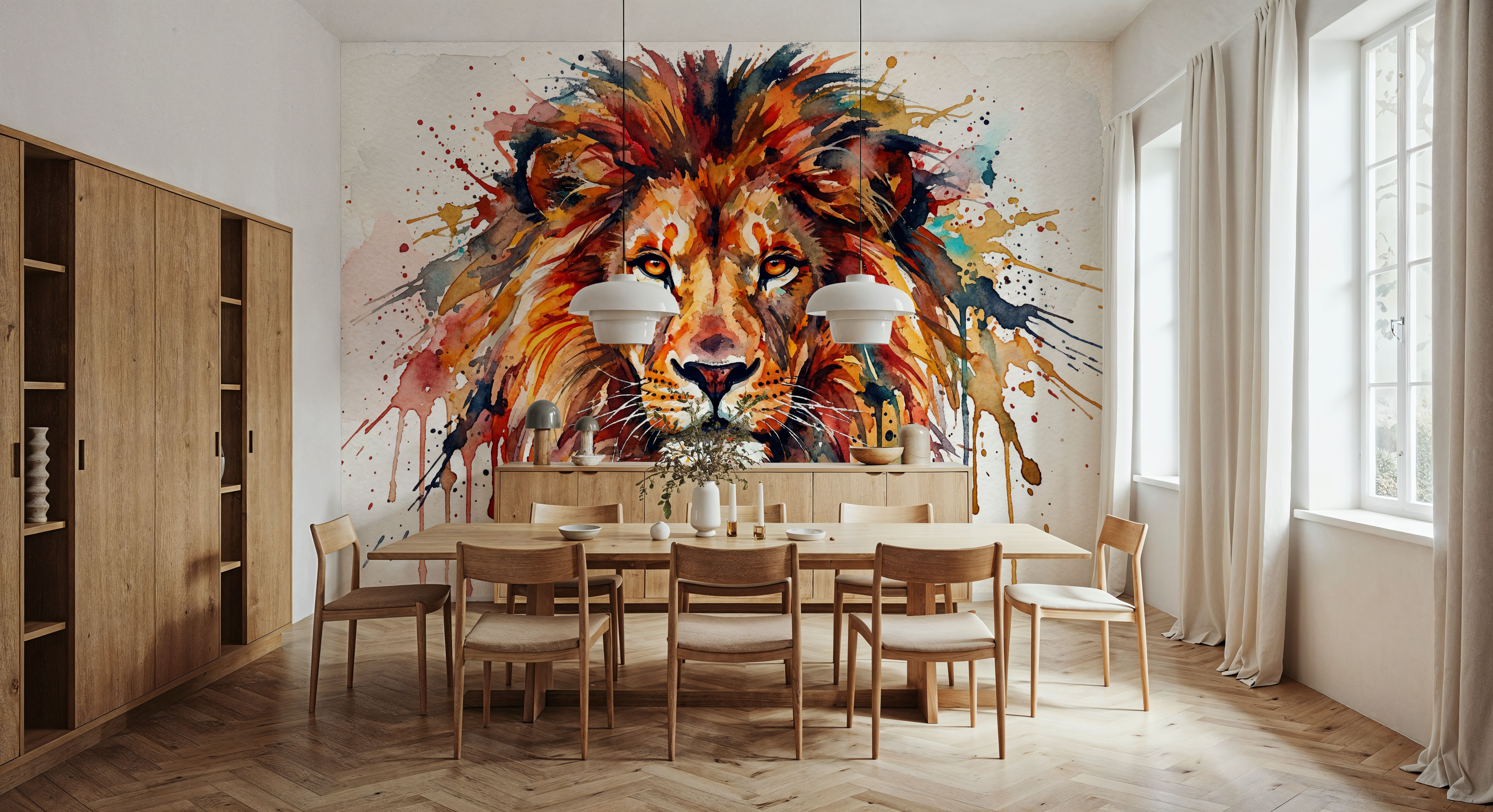 Lion - Watercolor Predators Series