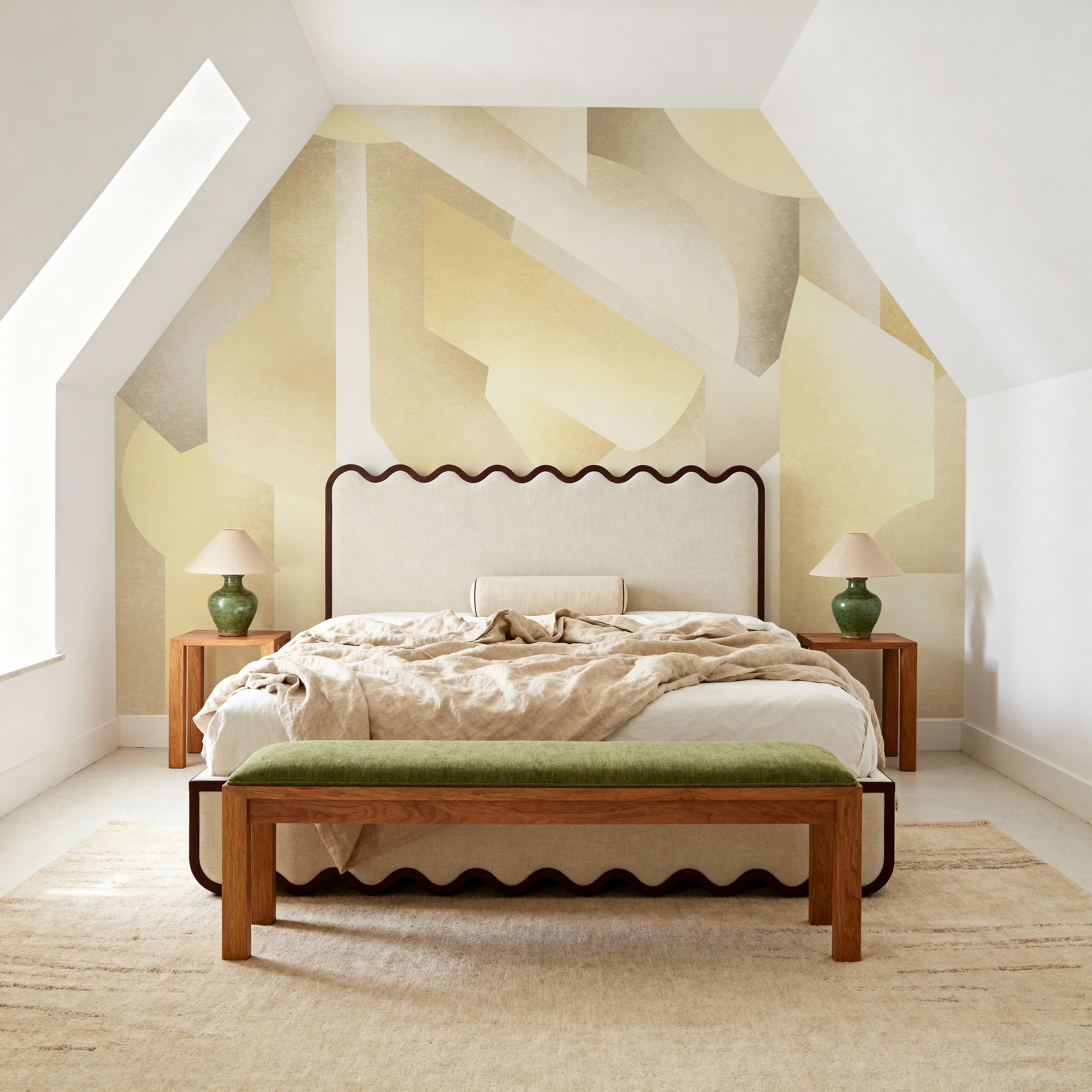 Chalky Geometrica, Butter Yellow