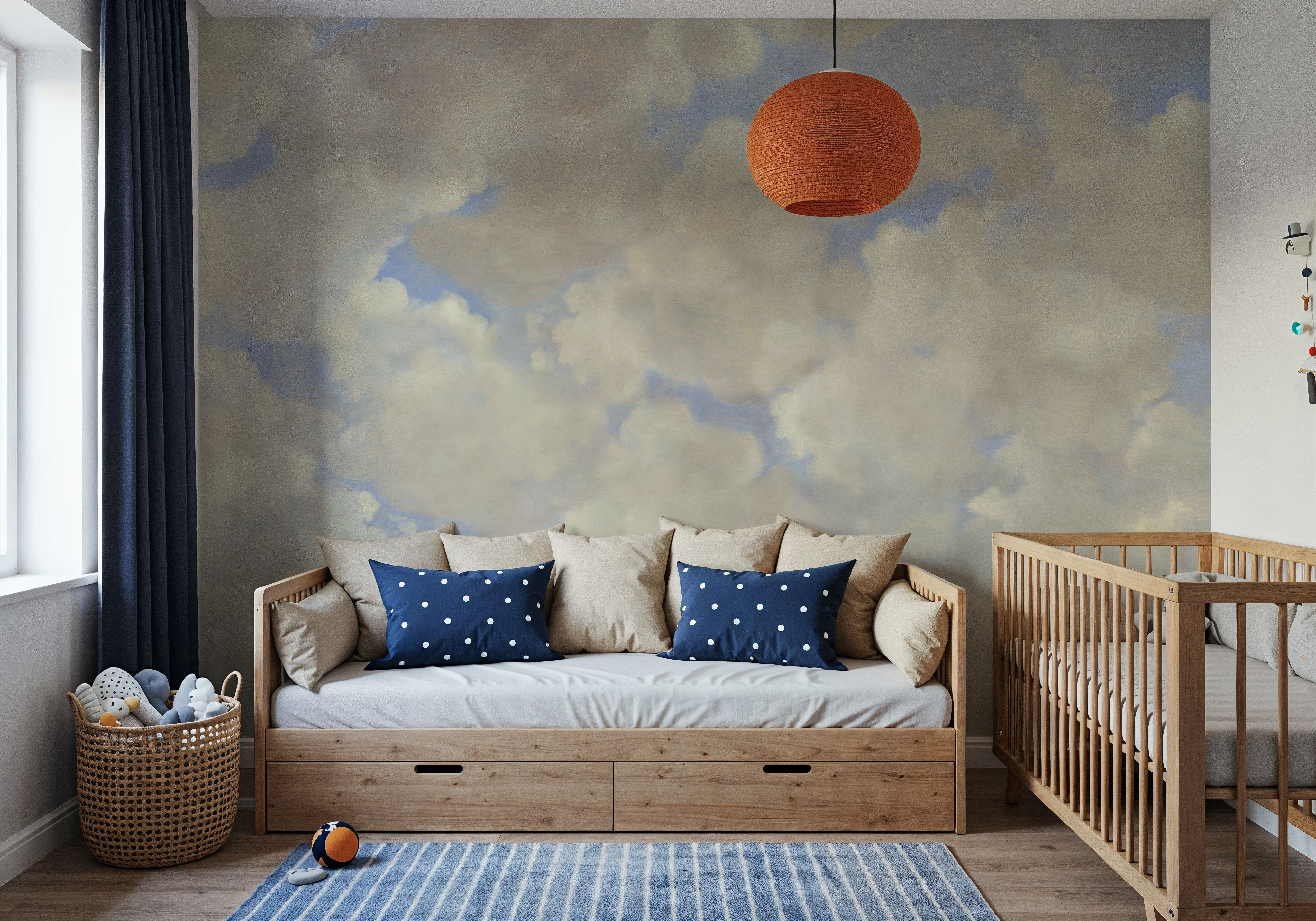 Painted Dreamy Clouds, Bright