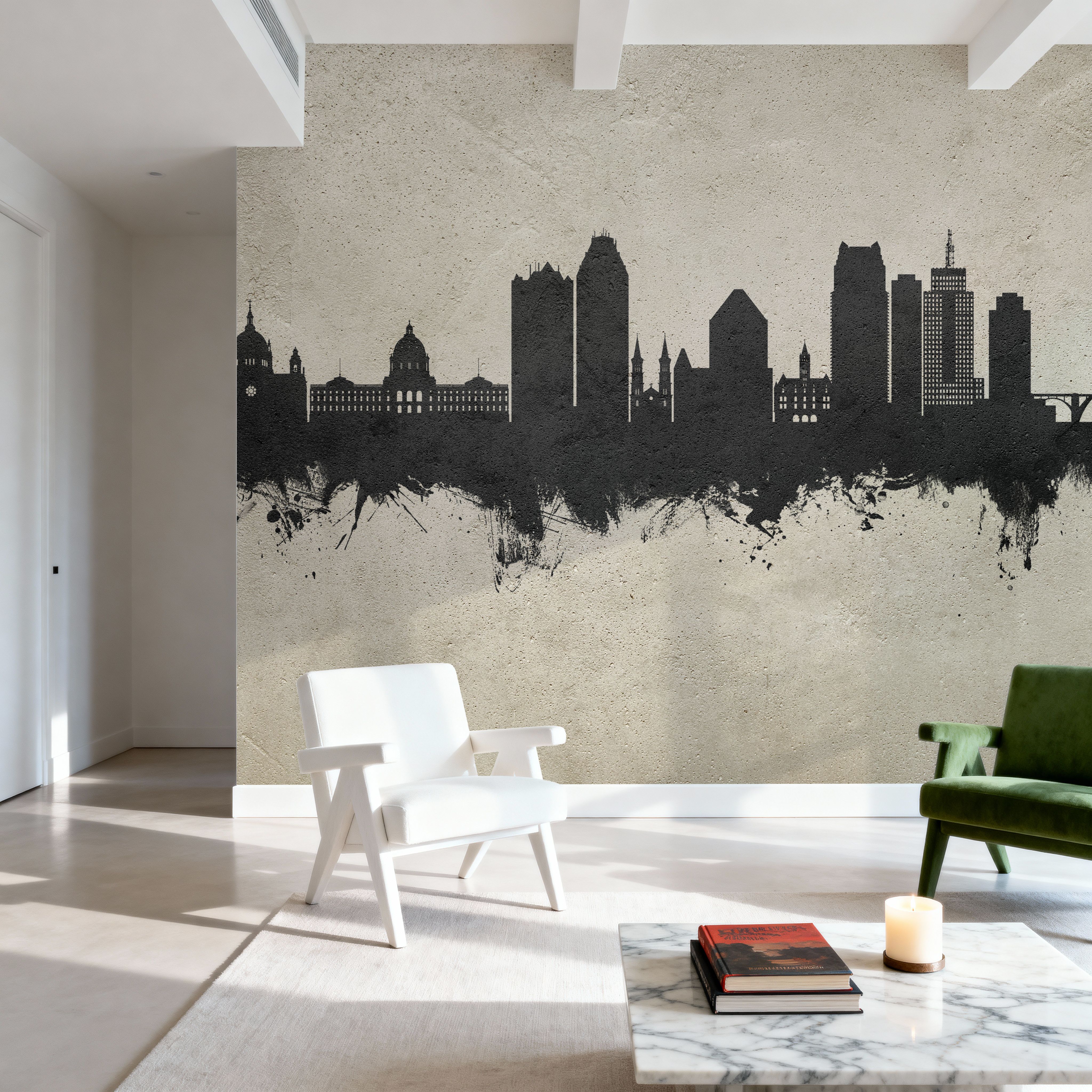 Saint Paul Minnesota Skyline Concrete