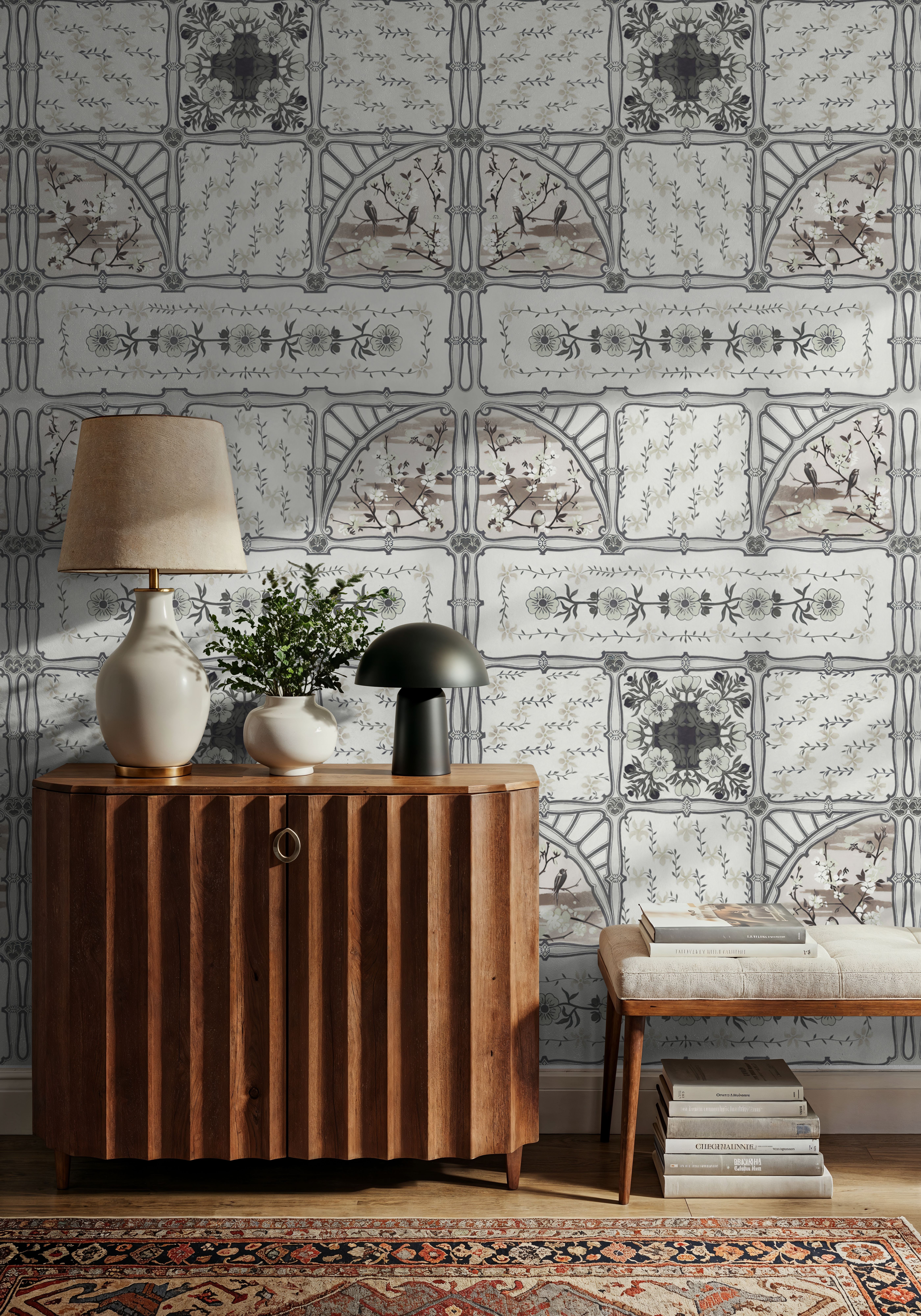 Sakura & Bird, Beige