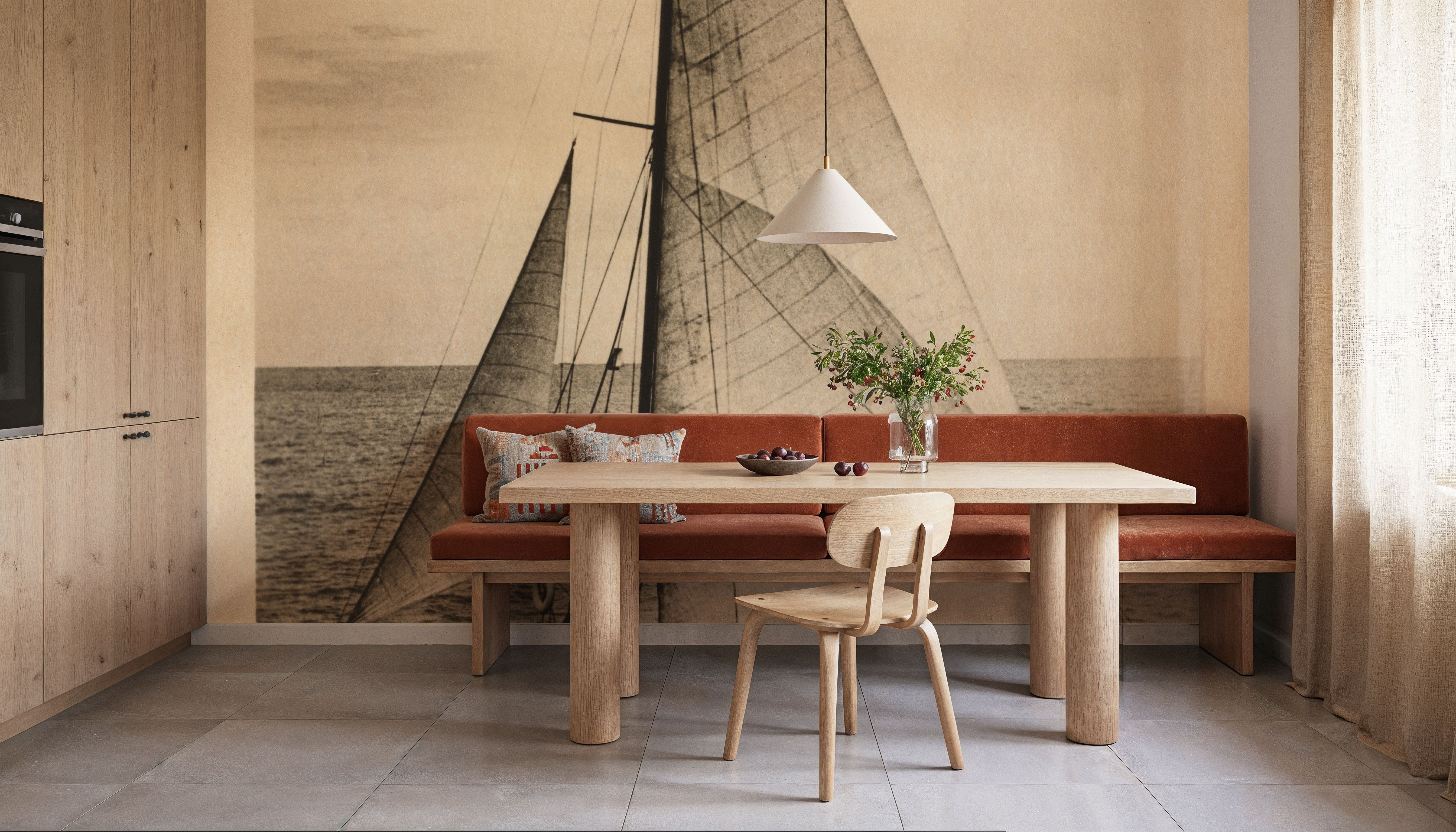 Vintage Sailing, Behang