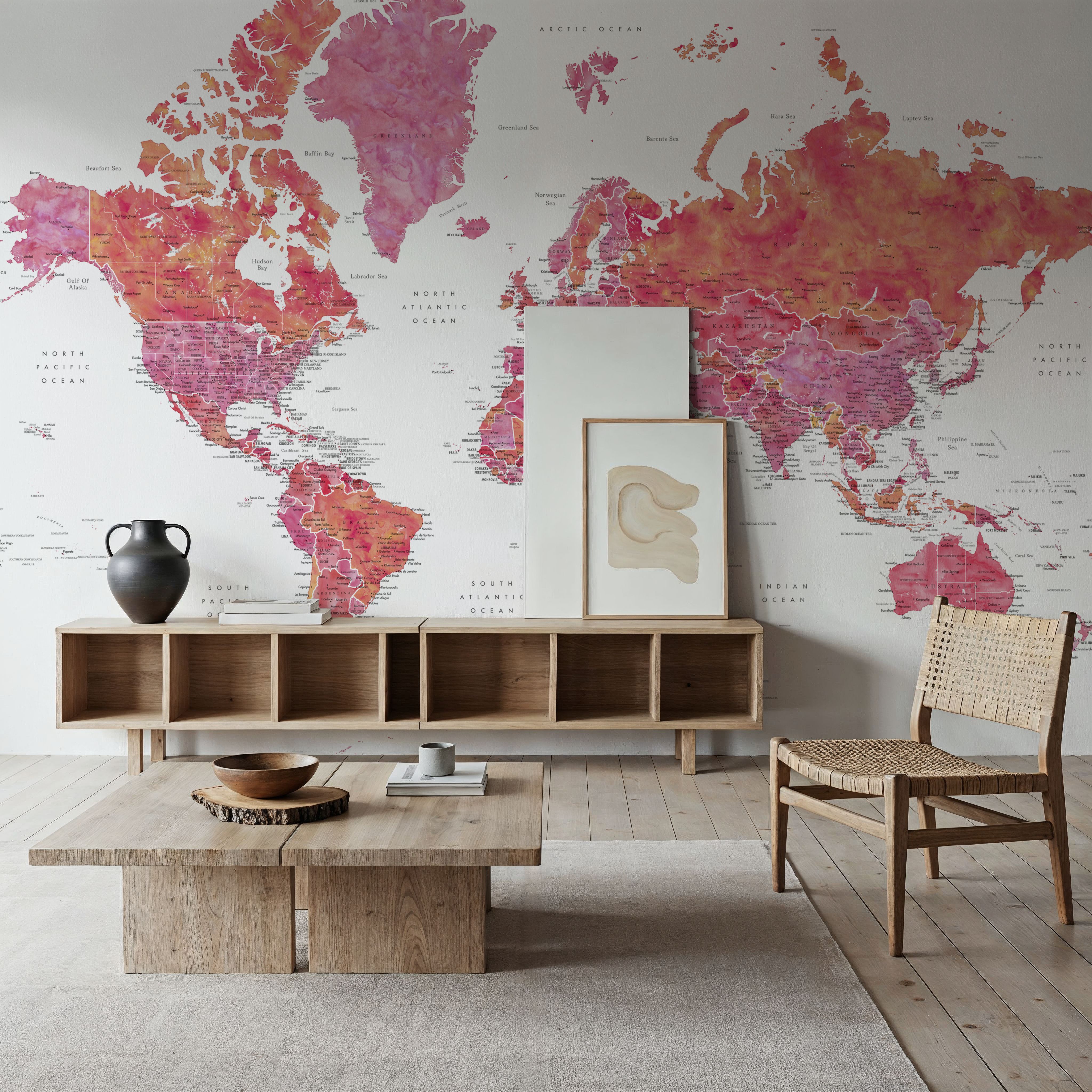 World Map Cities - Tatiana