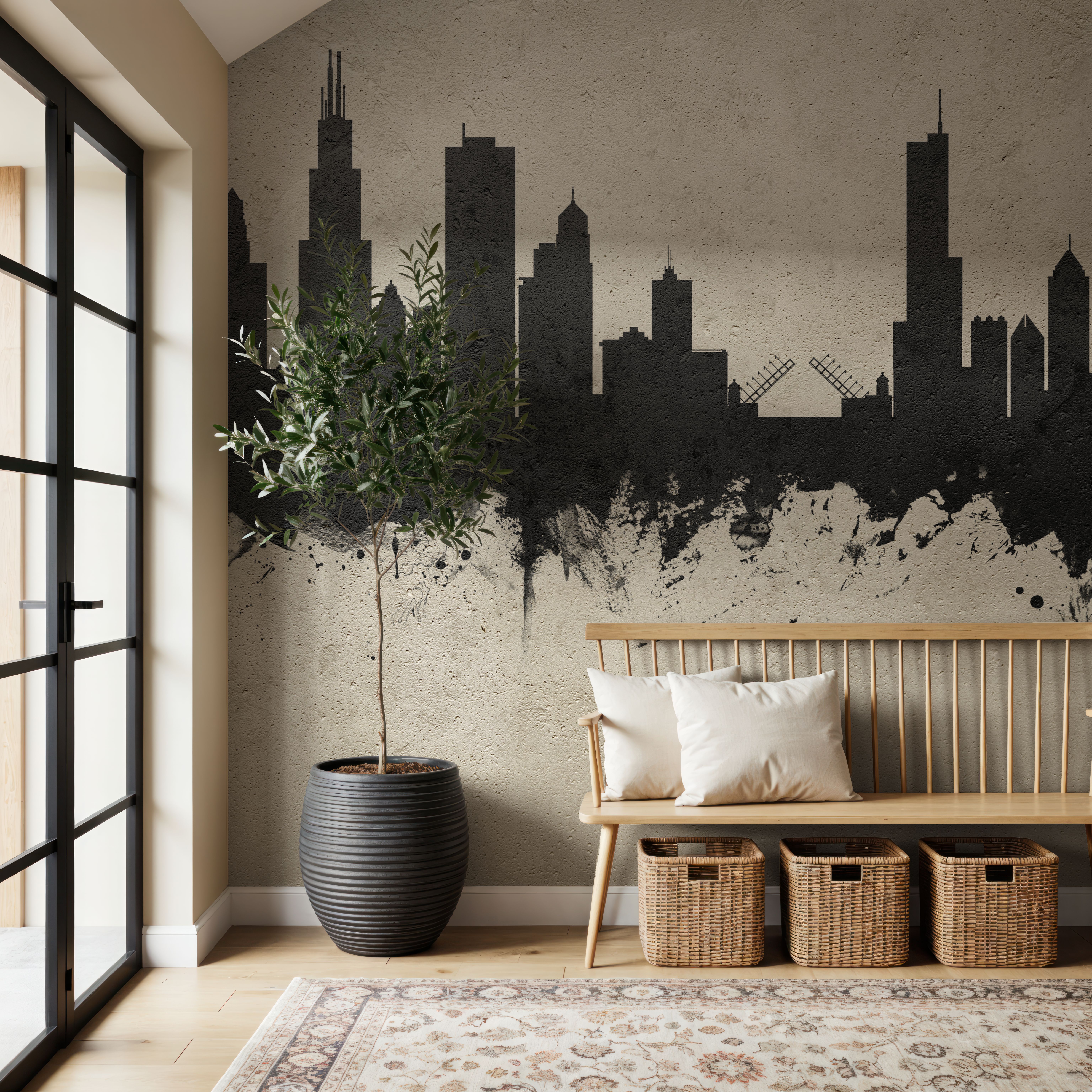 Chicago Illinois Skyline Concrete