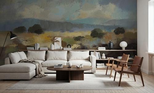 Muted Blue Landscape