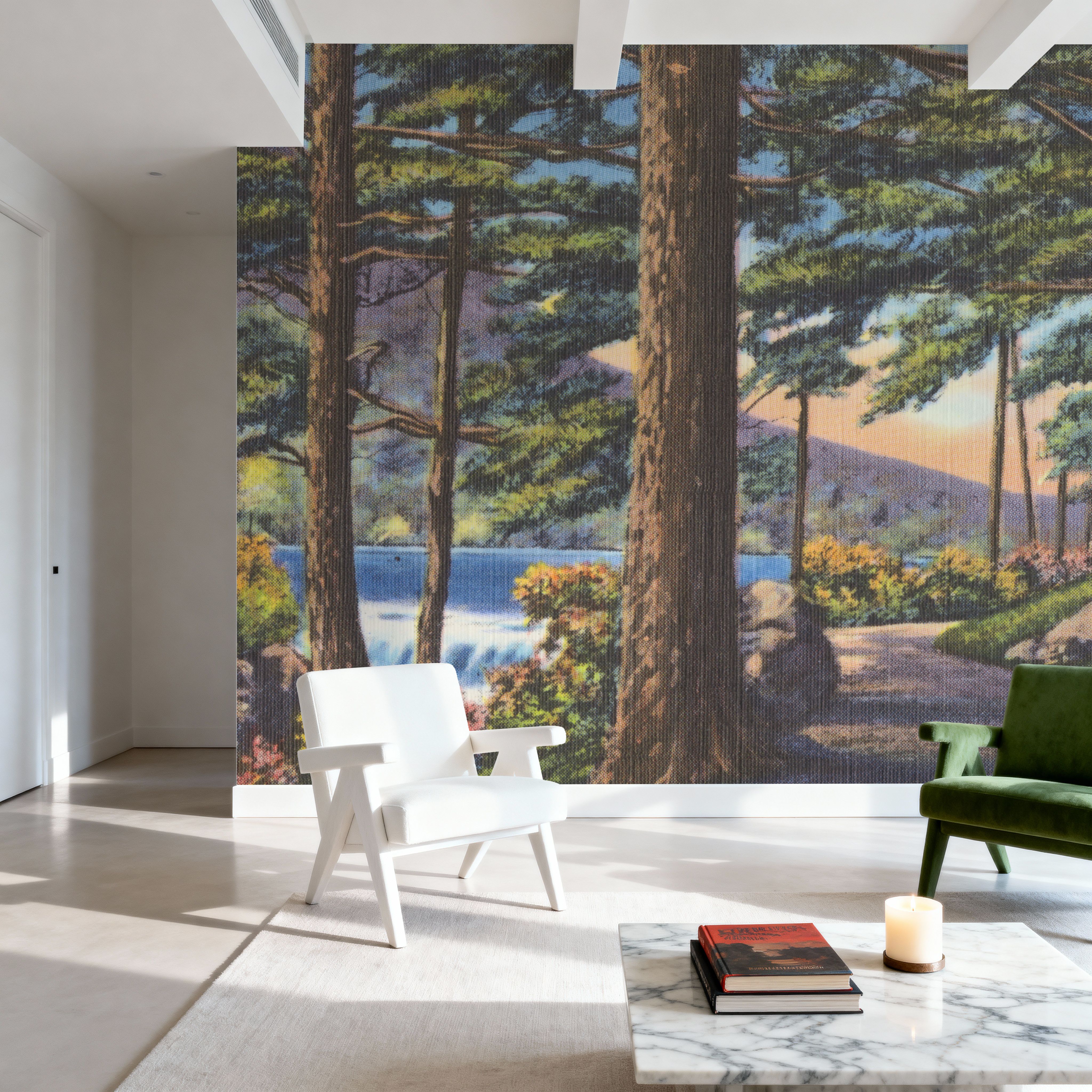 Pine Views - Screenprint Postcard