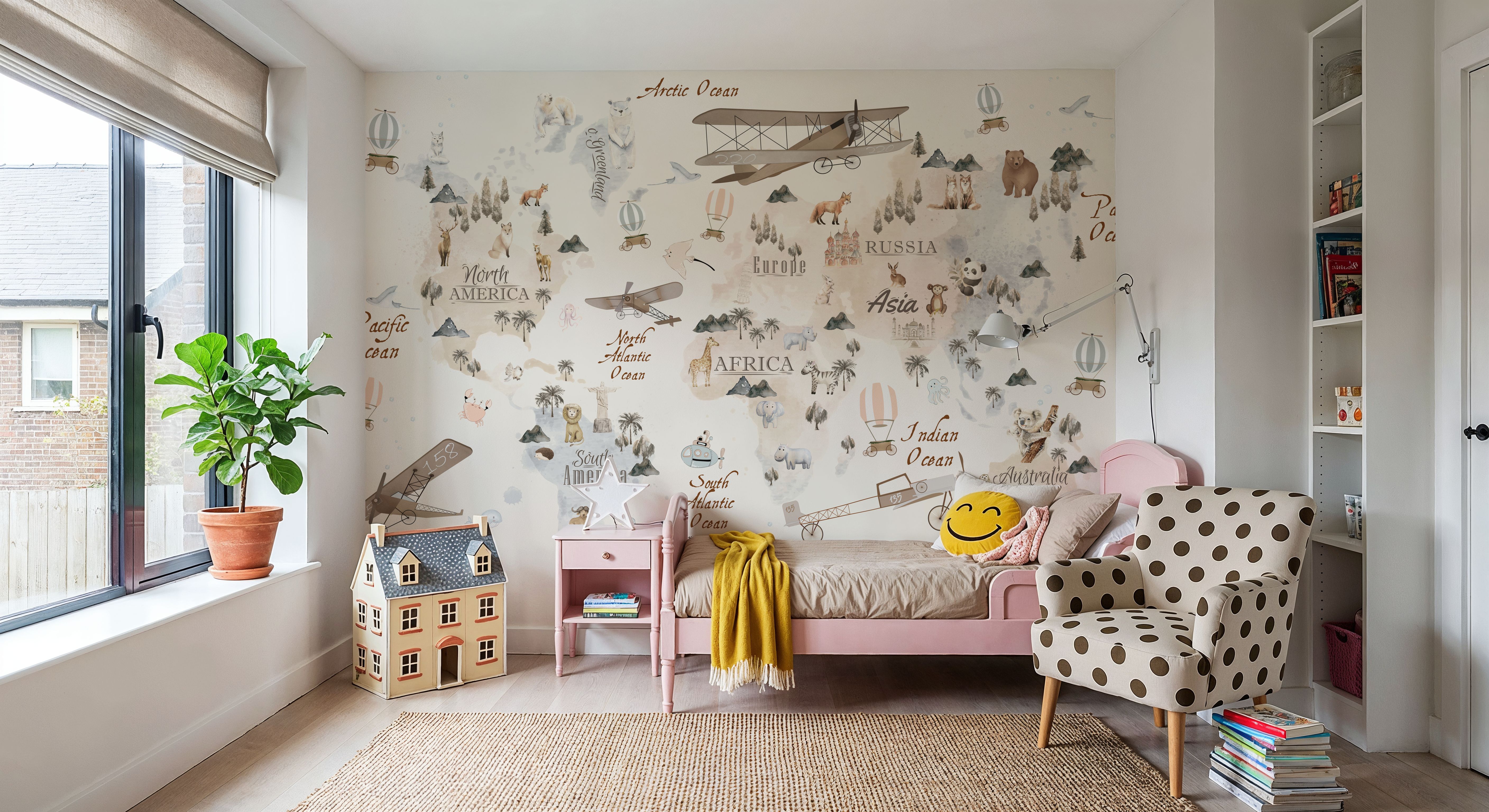 My First World Map, Wallpaper