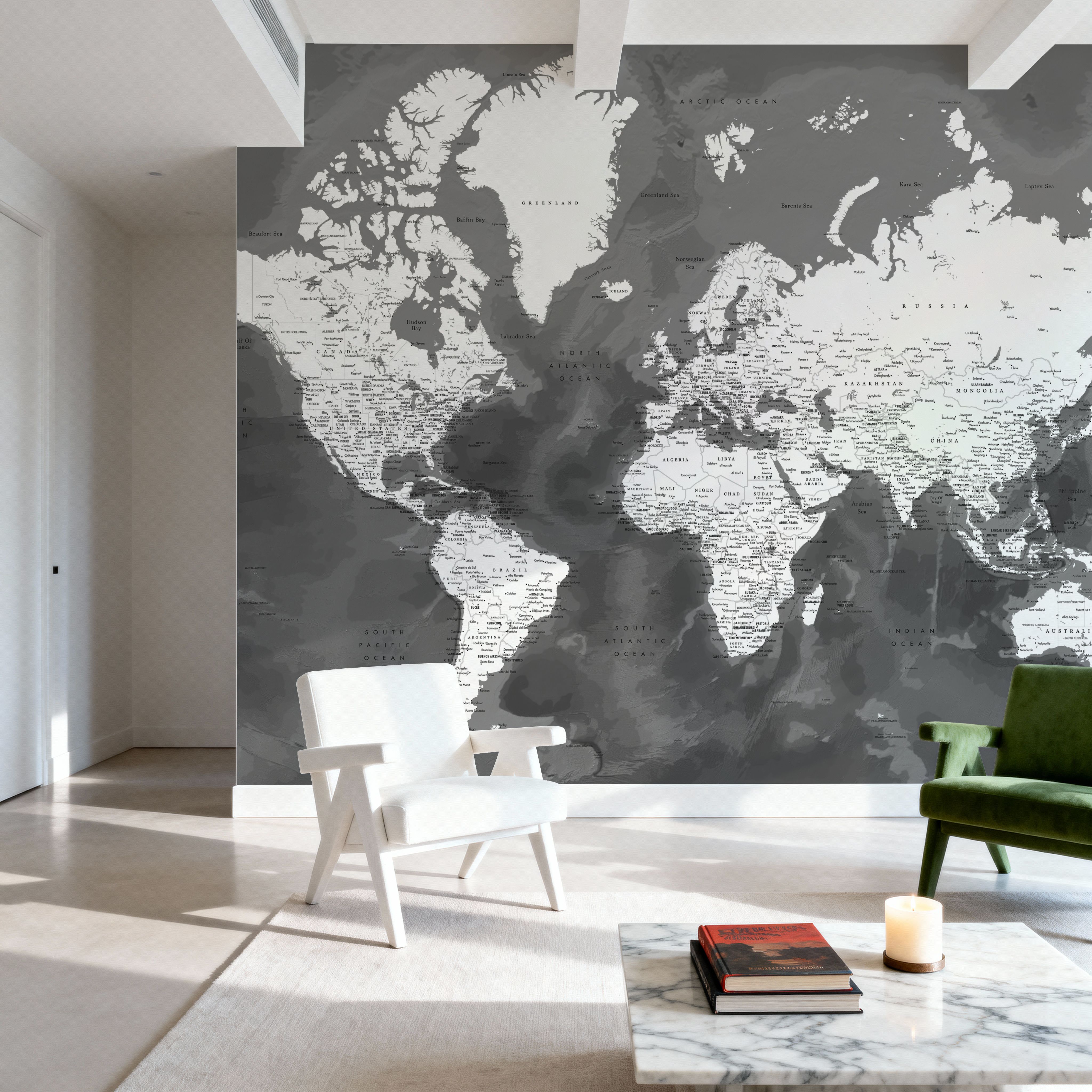 World Map Cities - Olson