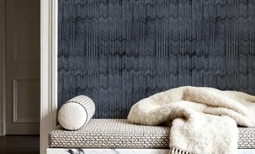 Staggered Zig-Zag, Denim