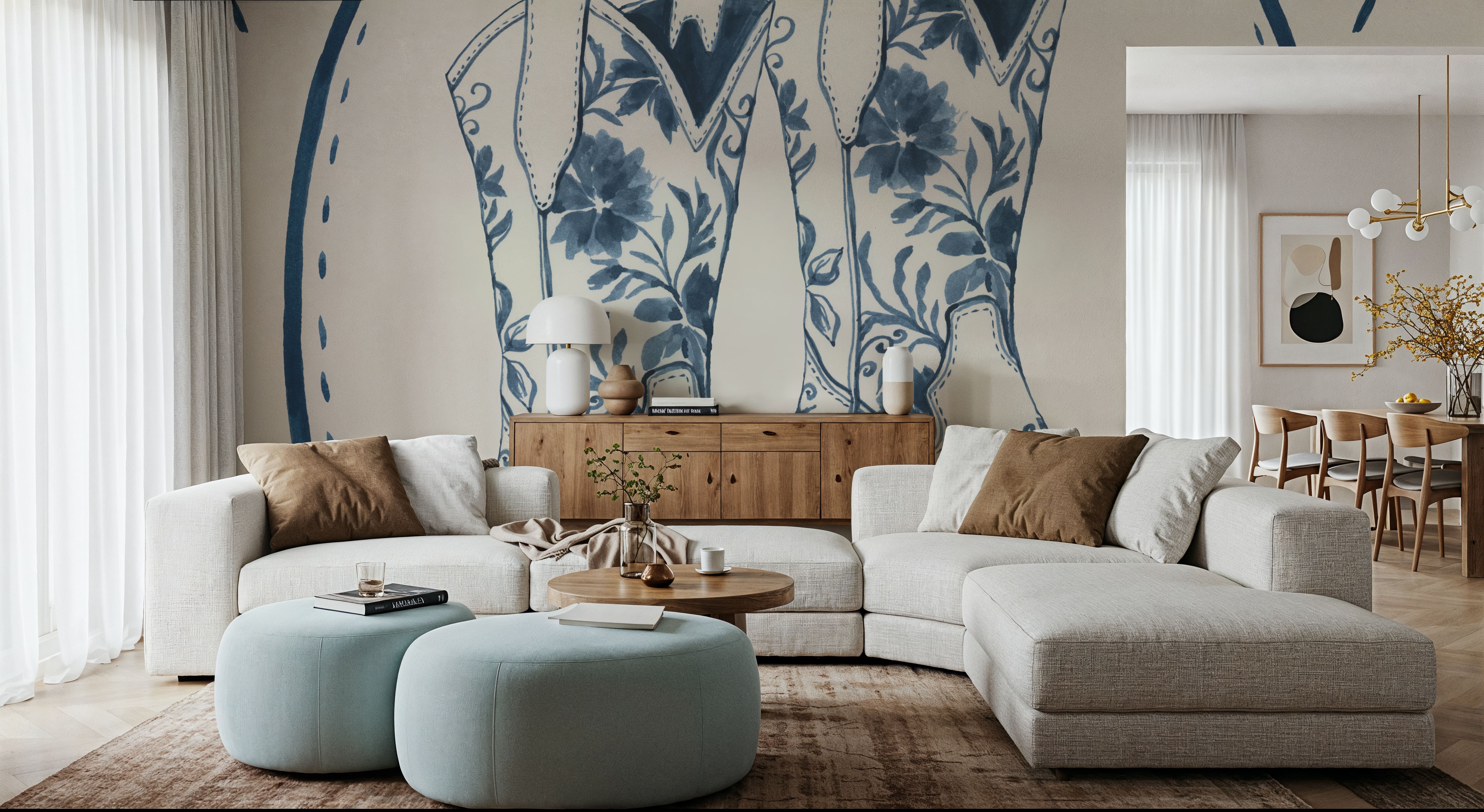Chinoiserie Cowgirl I