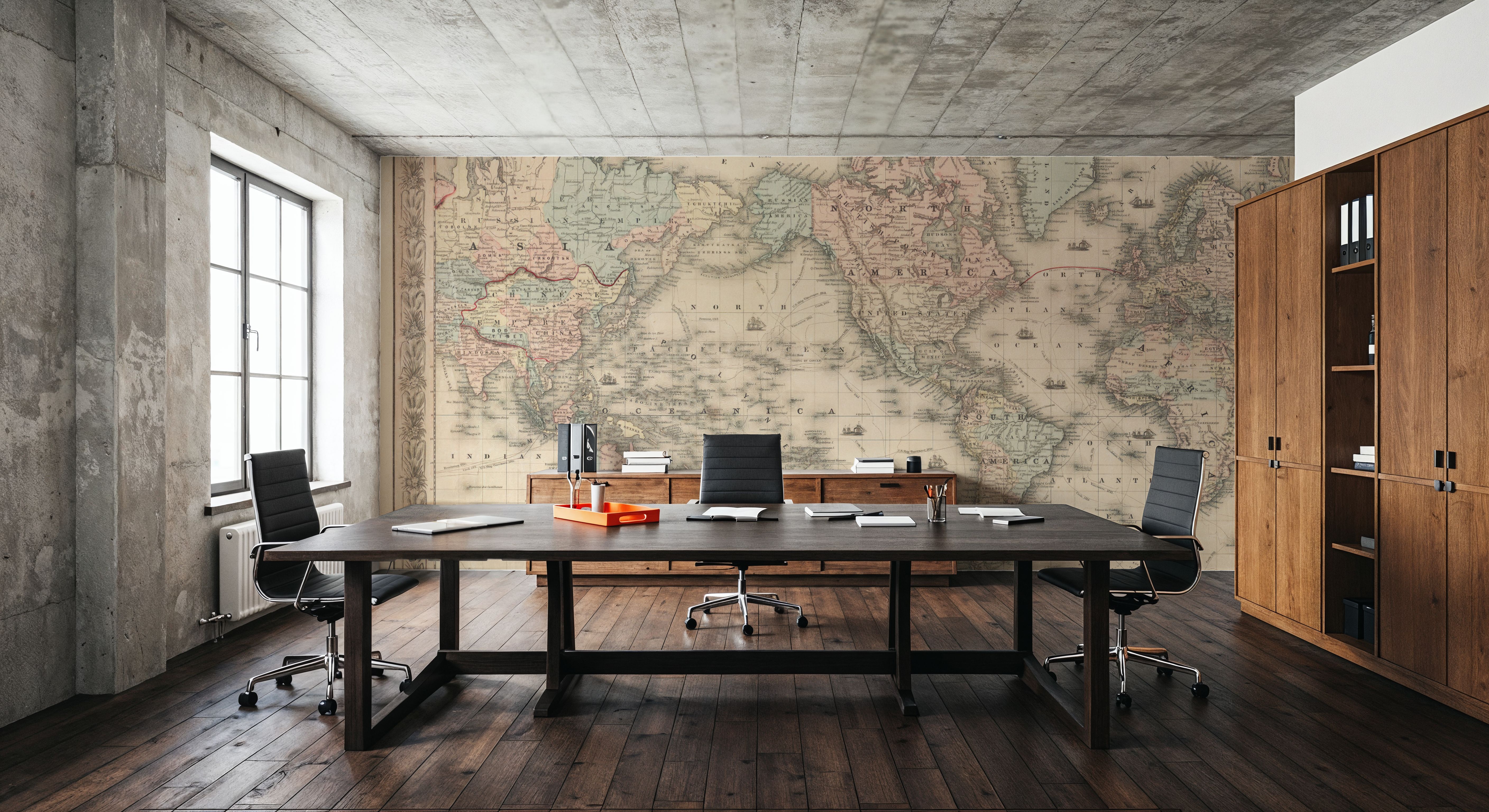 Colton's World Map 1858