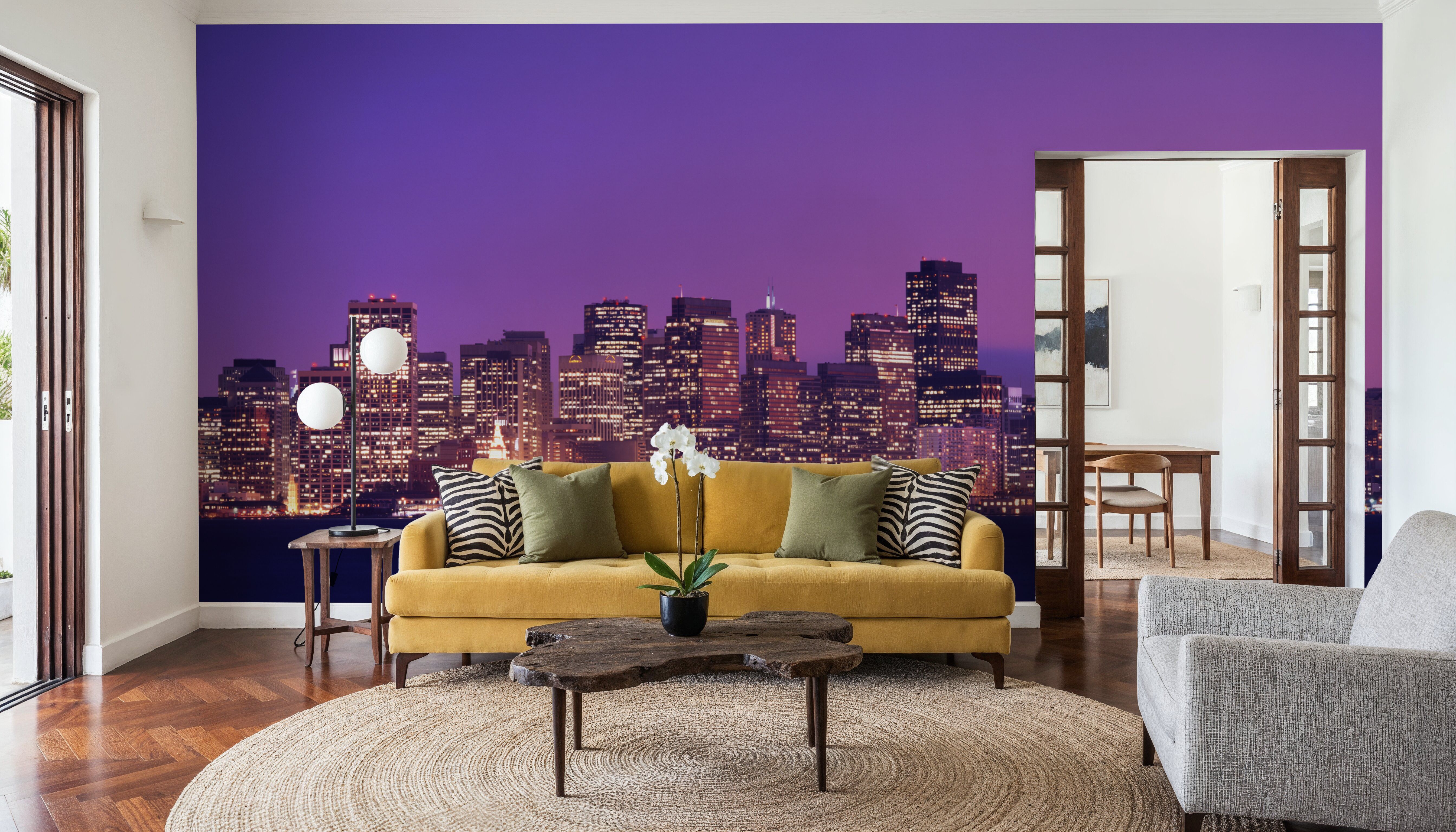 Pink Gradient Twilight Metropolis