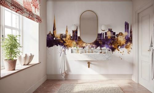 Preston England Skyline Purple & Gold