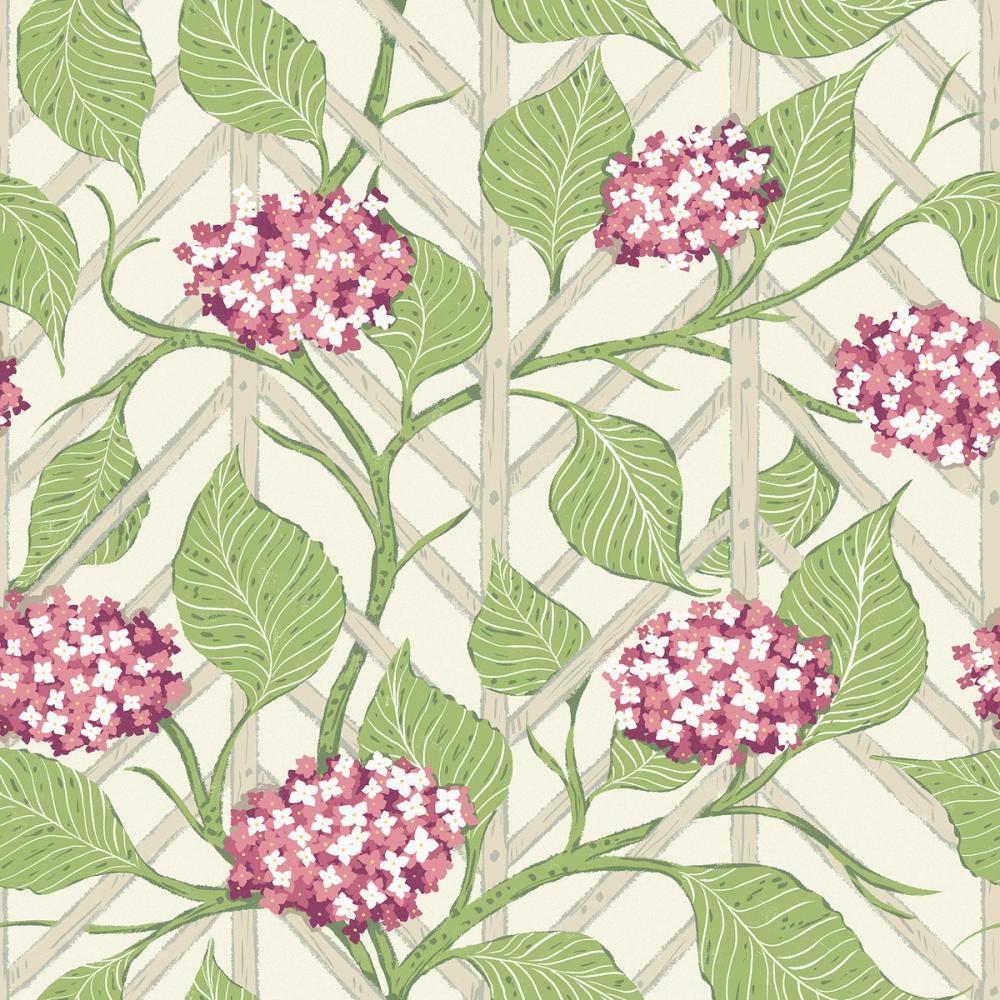 Hydrangea Trellis, Pink
