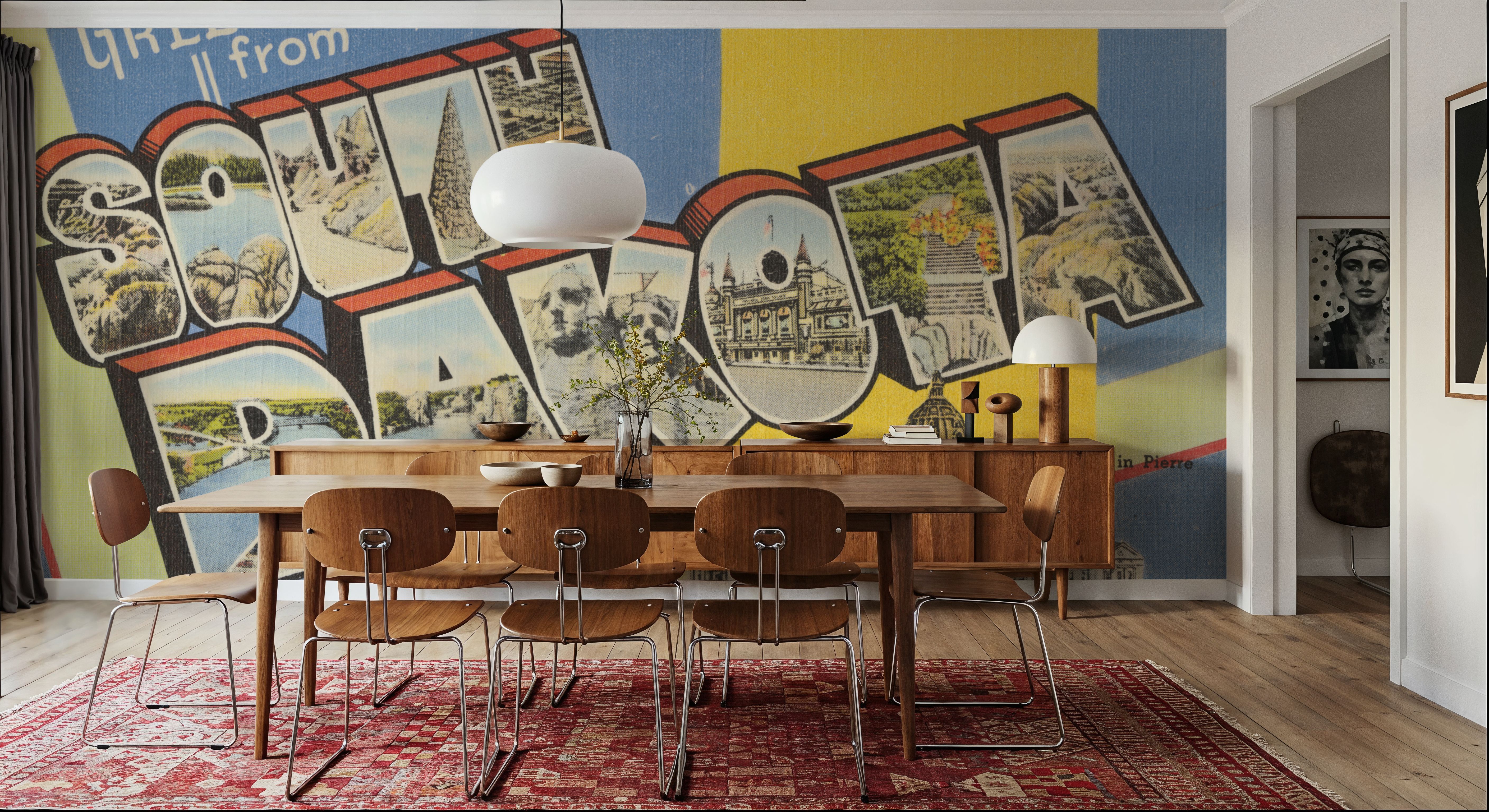 Greetings from South Dakota - Screenprint Postcard