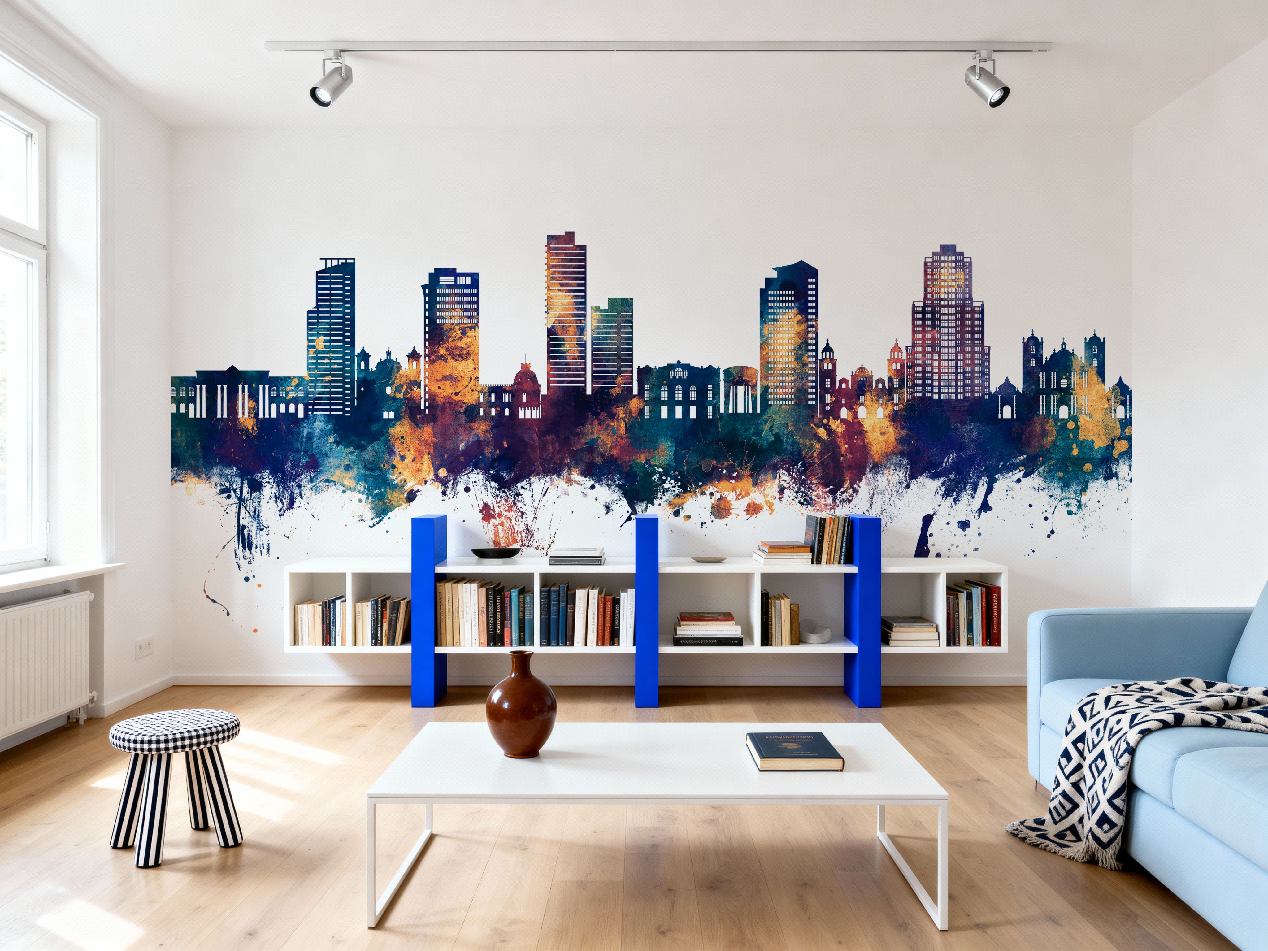 Tegucigalapa Honduras Skyline Blue & Bronze