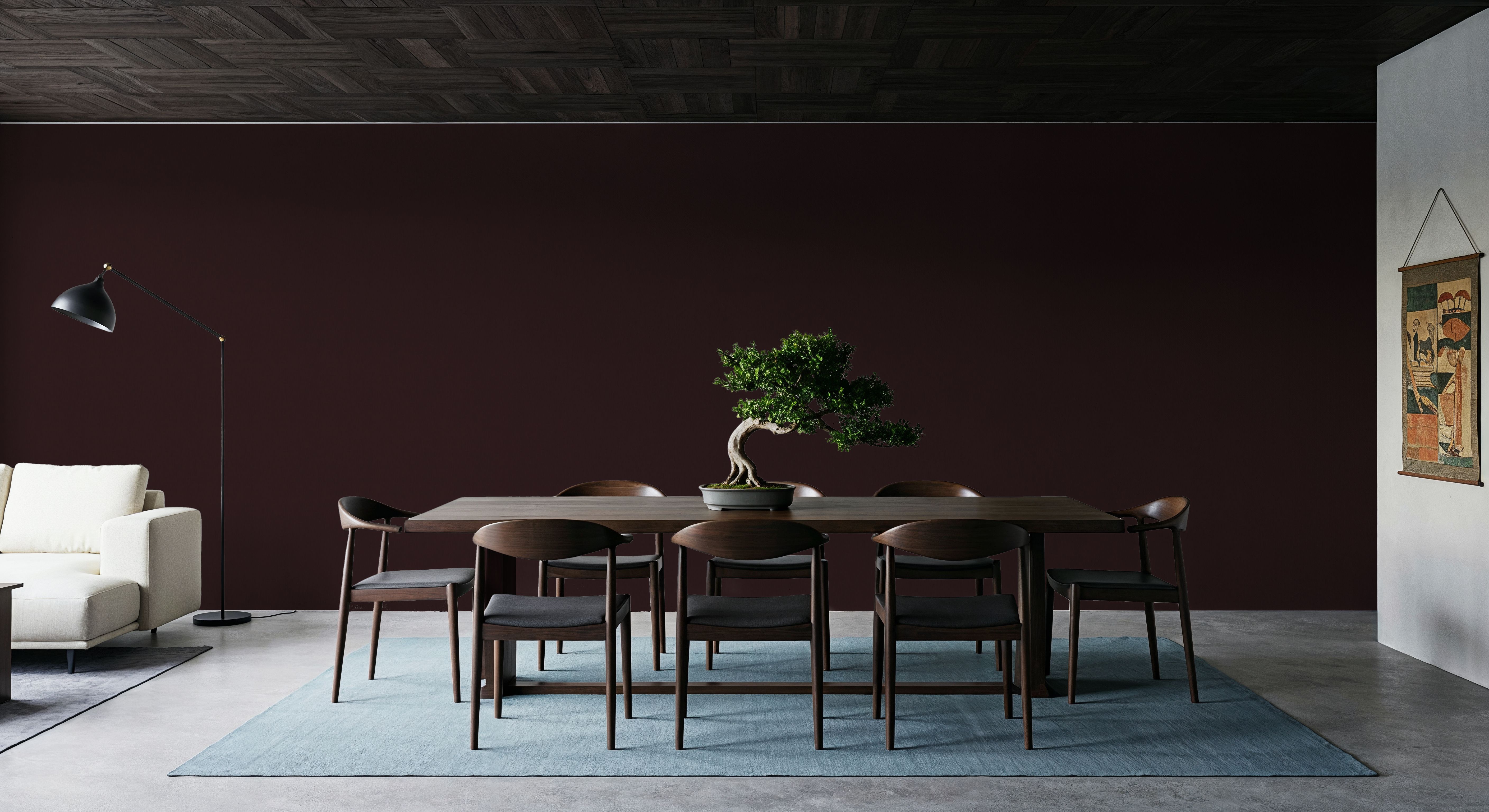 Linen Mist Murky Collection, Burgundy